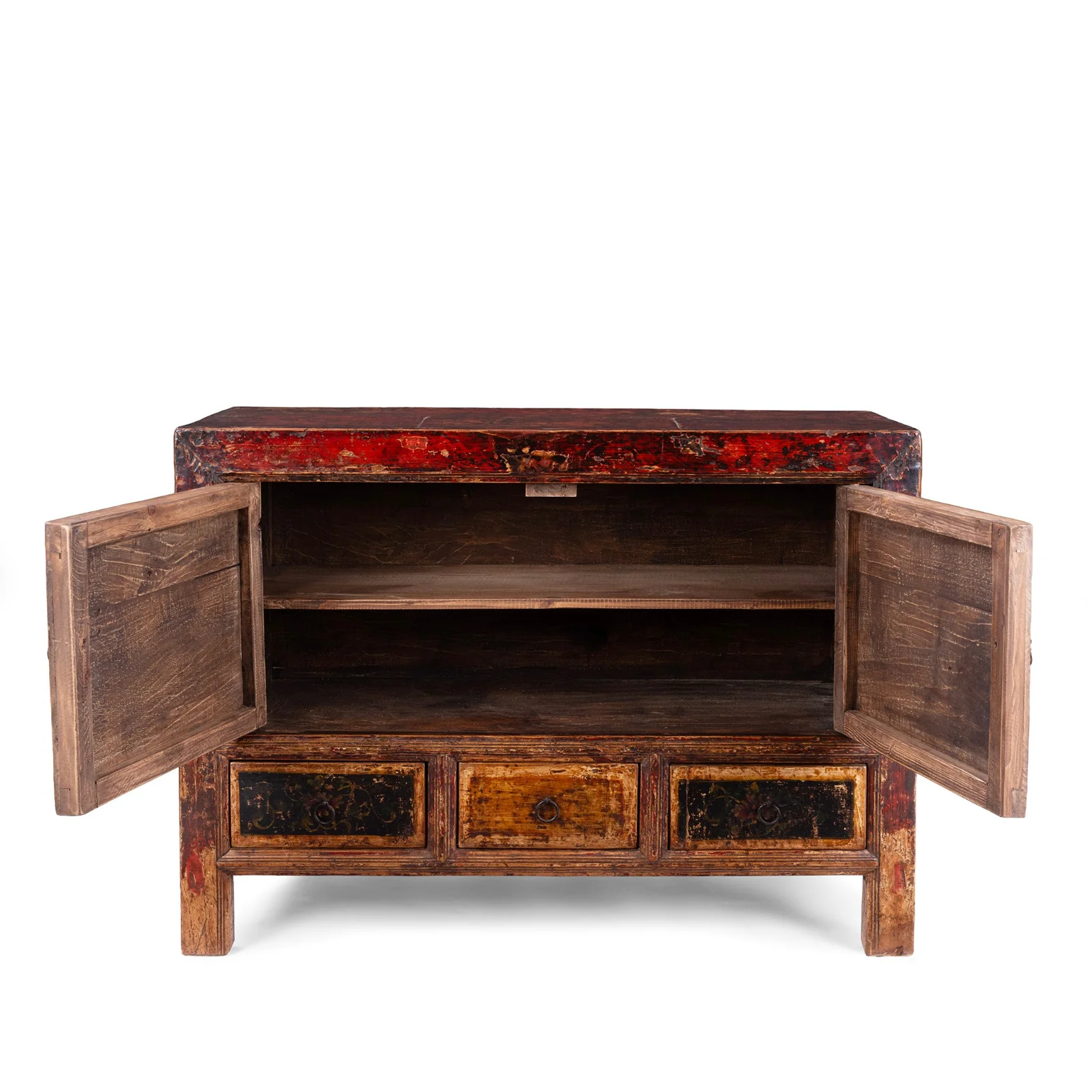 Painted 3 Drawer Sideboard From Mongolia - 19th Century - Image 7