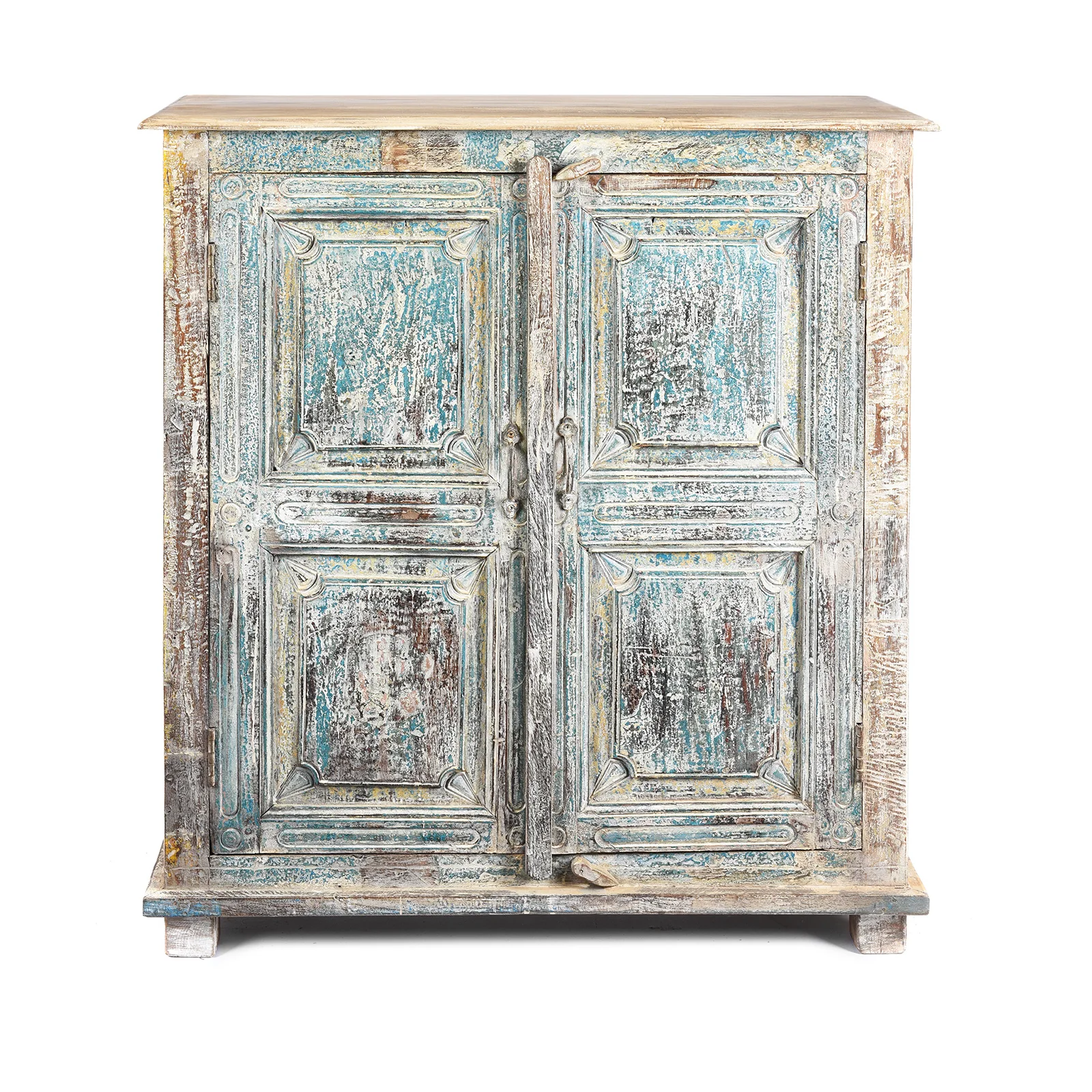 2 Door Indian Cabinet Made From Reclaimed Teak