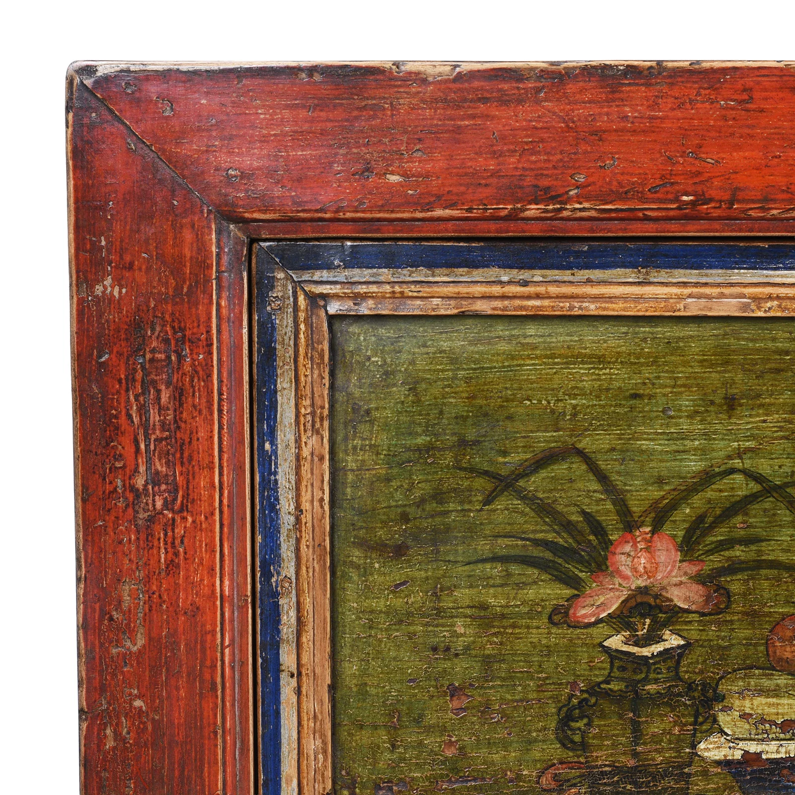 3 Door Painted Sideboard From Qinghai - 19th Century - Image 3
