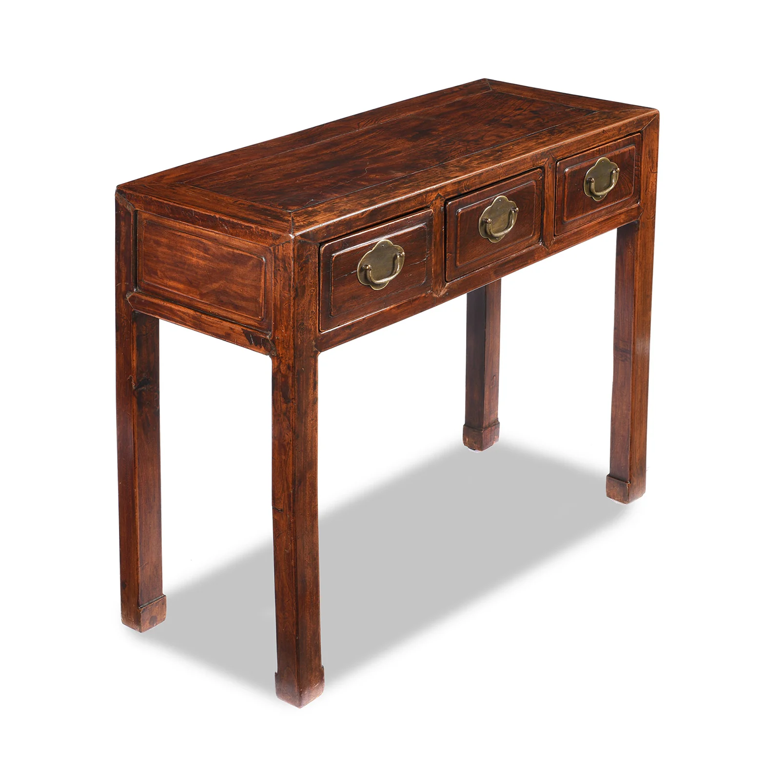 Red Elm Console Table From Shanxi - Late 19thC - Image 4