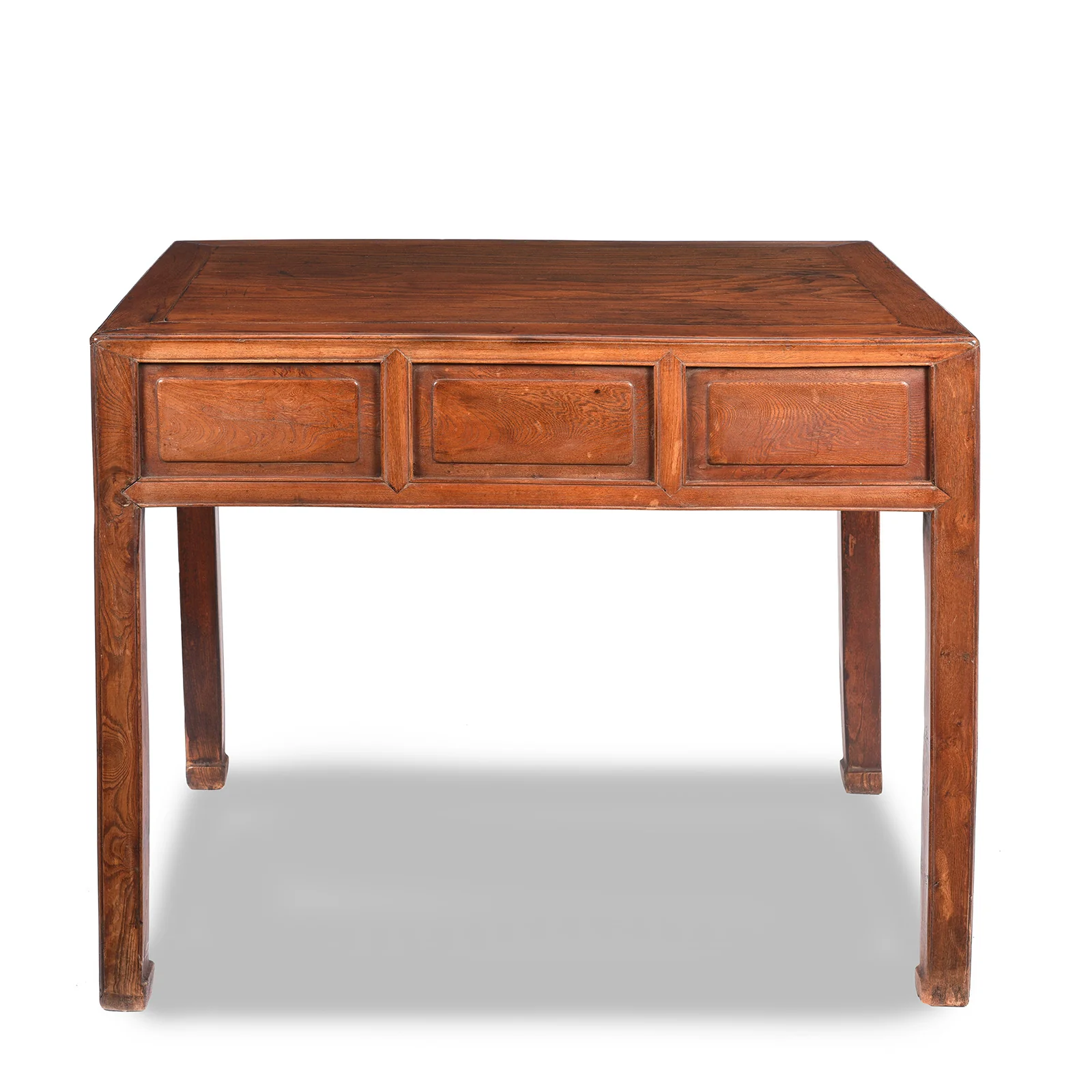 3 Drawer Red Elm Desk From Shanxi - 19thC - Image 6