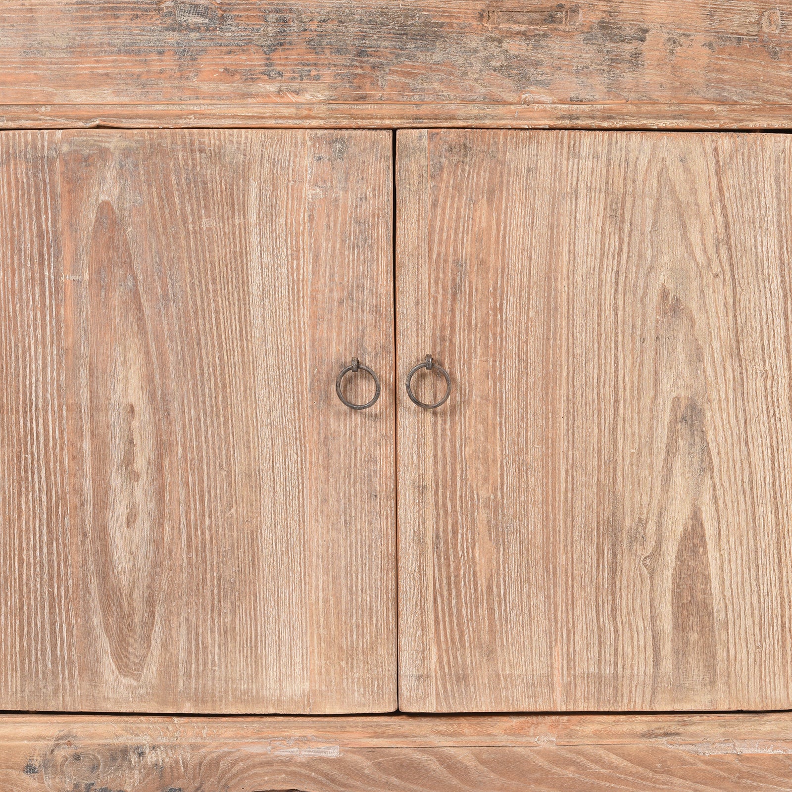4 Door Rustic Elm Sideboard From Shanxi - 19thC - Image 6