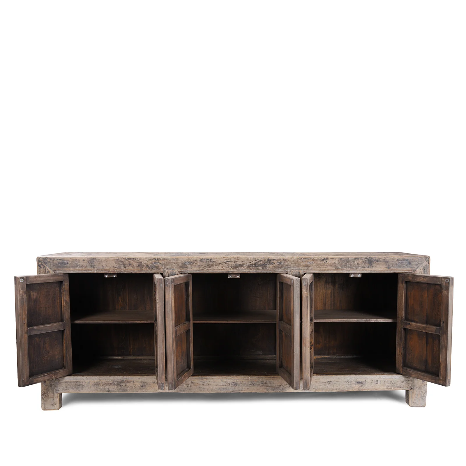 6 Door Elm Sideboard From Mongolia - Image 4