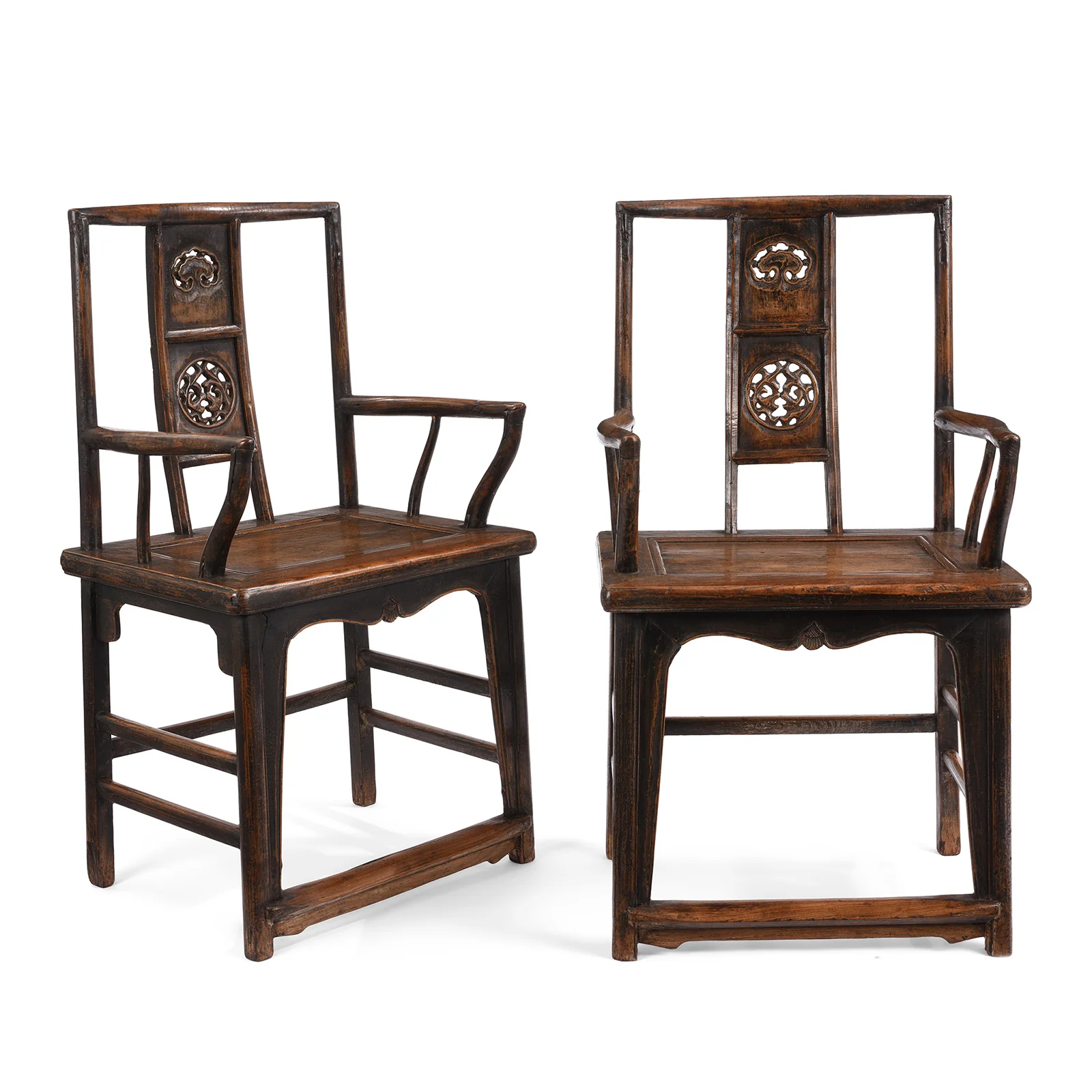 Elm Arm Chair From Shanxi - 19th Century
