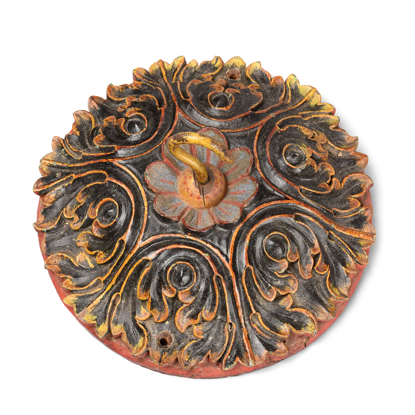 Painted Ceiling Rose From Bikaner - 19th Century - Image 3