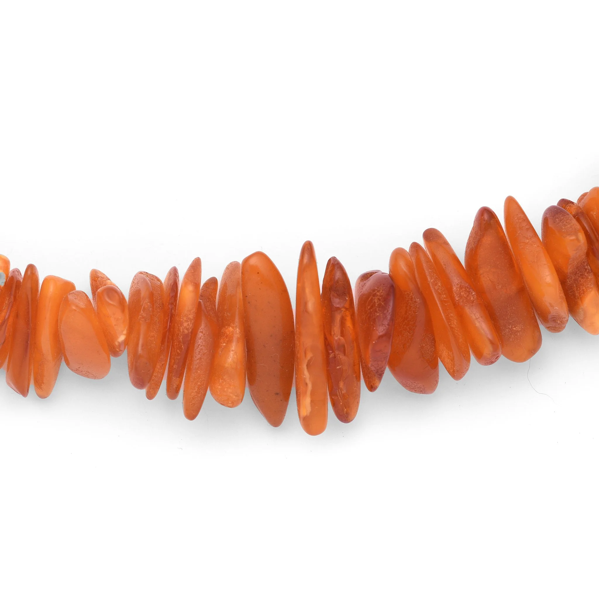 Baltic Amber Chunky Bead Necklace with silver clasp - Image 2