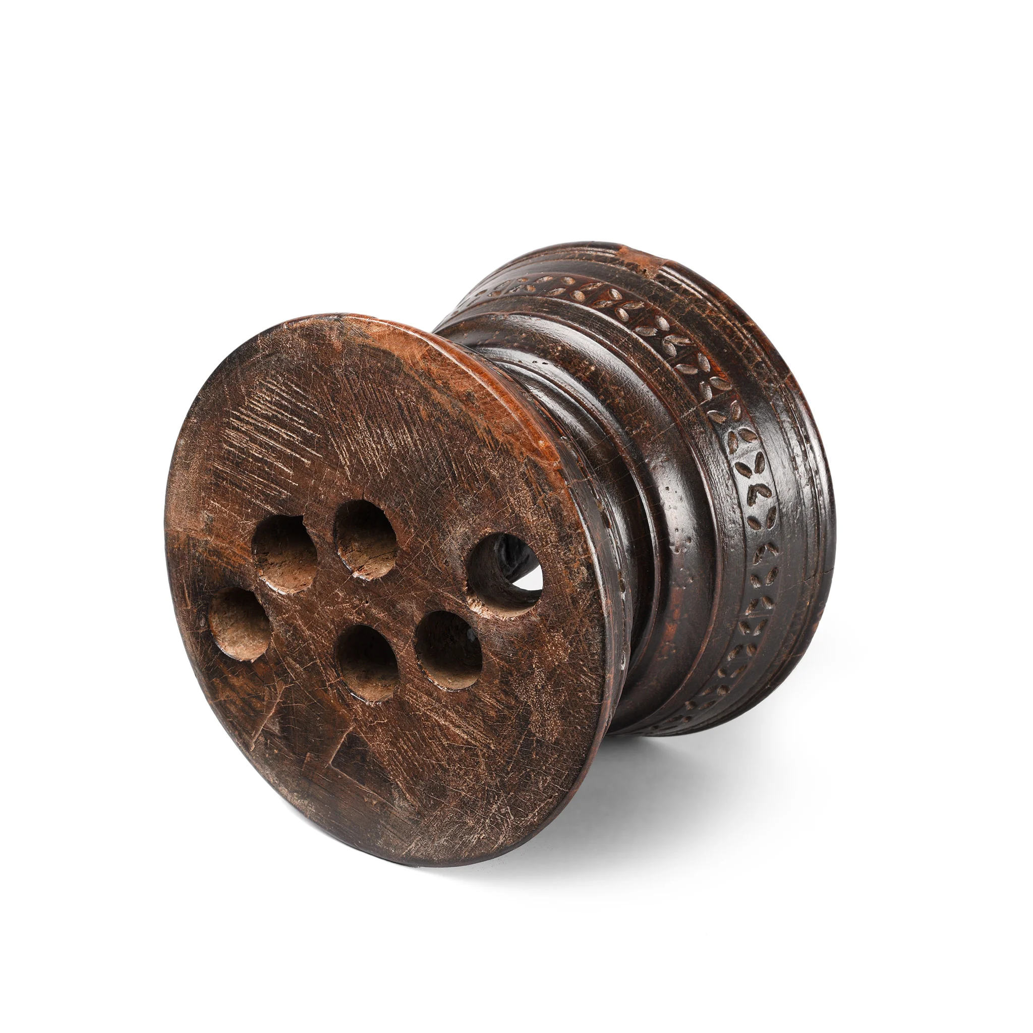Teakwood Seed Drill From Kerala, South India - 19th Century - Image 5