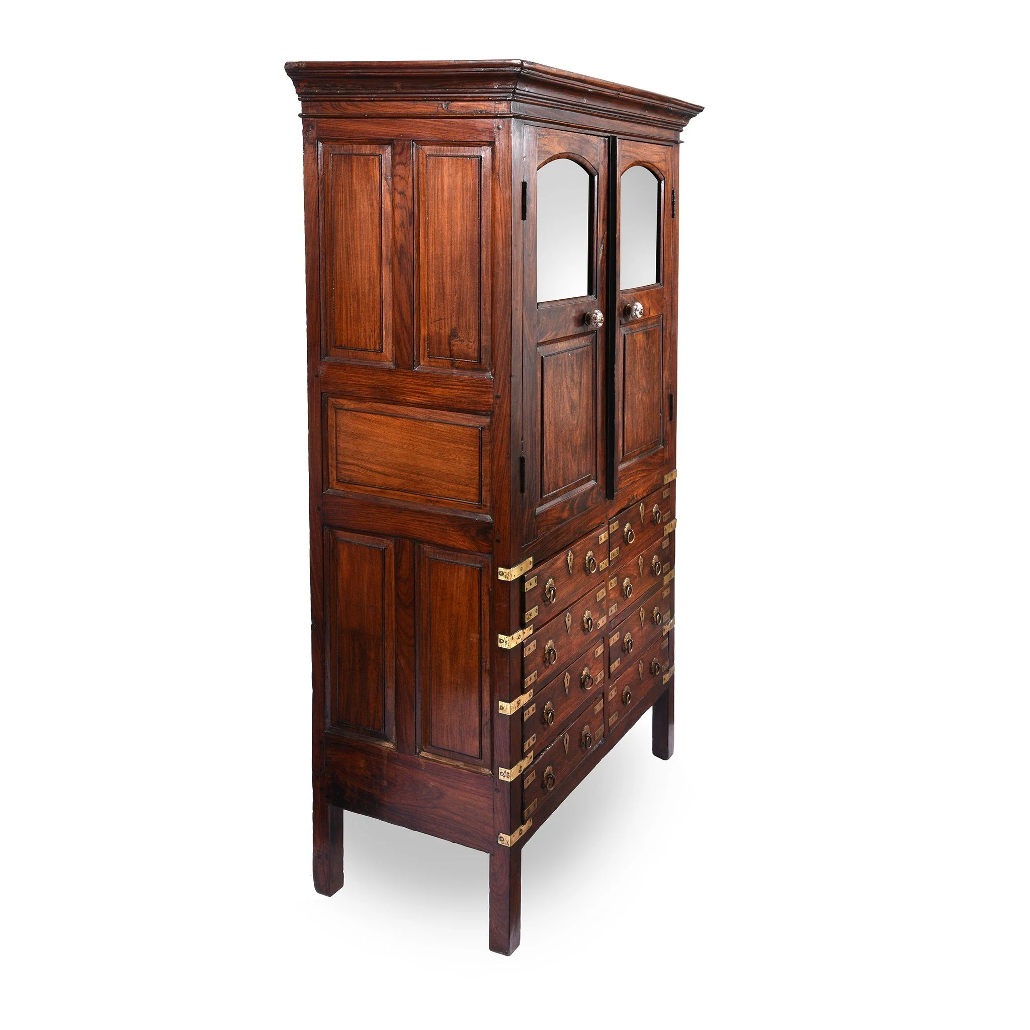 Brass Bound Rosewood Cabinet From Kerala-South India - 19thC - Image 3