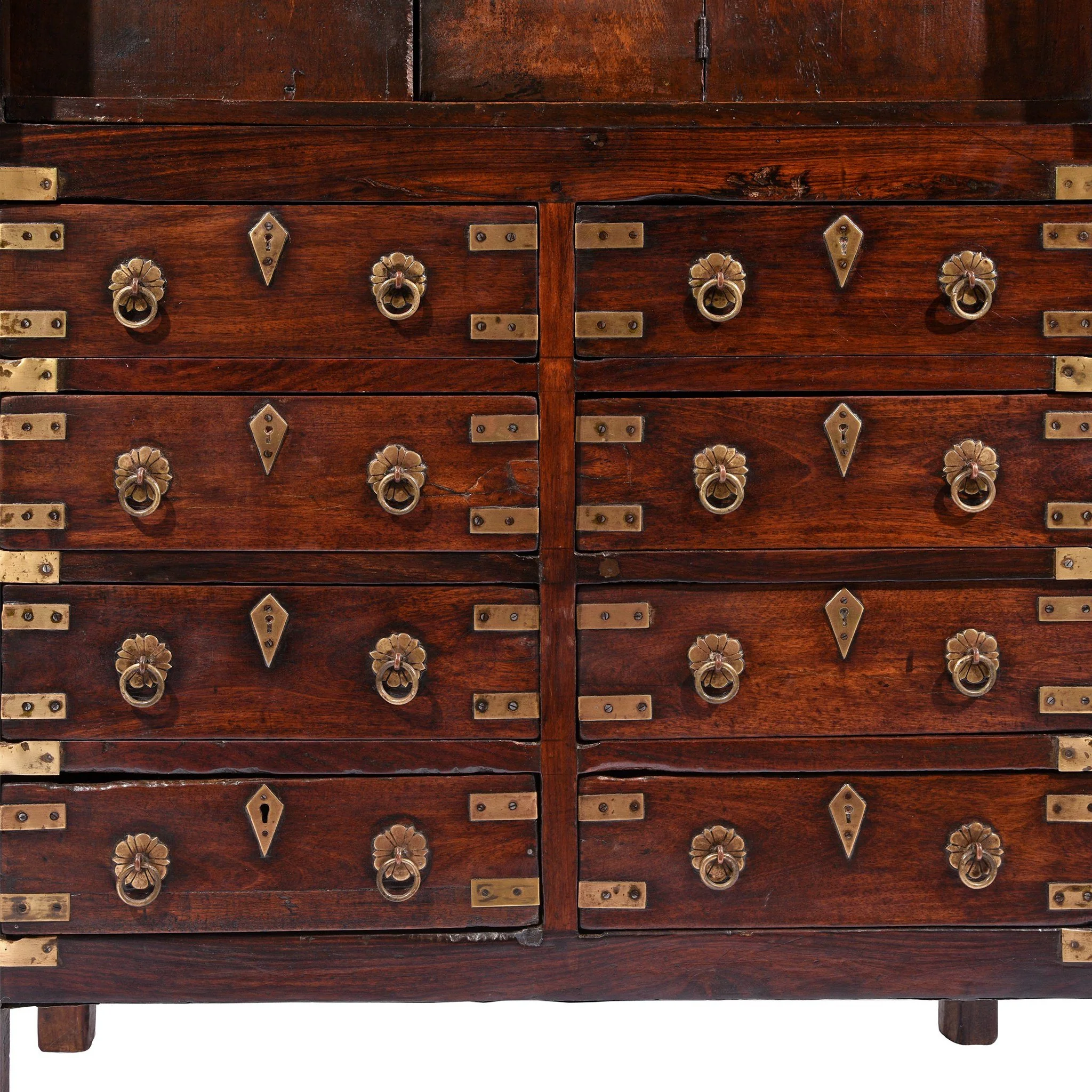 Brass Bound Rosewood Cabinet From Kerala-South India - 19thC - Image 5