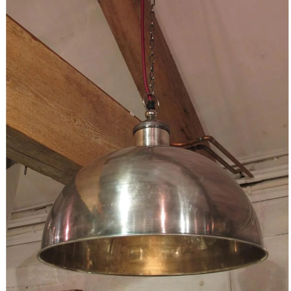 Pendant Light - Antique Silver Plated Brass - Image 2