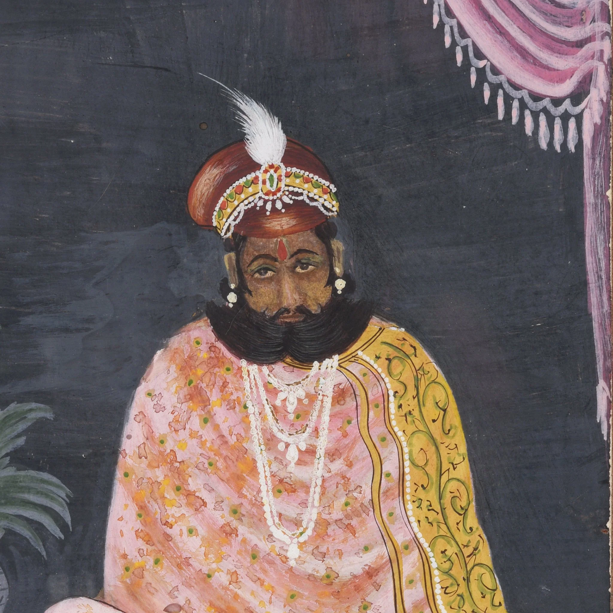 Framed Watercolour Painting - Rajasthan - 19thC - Image 2