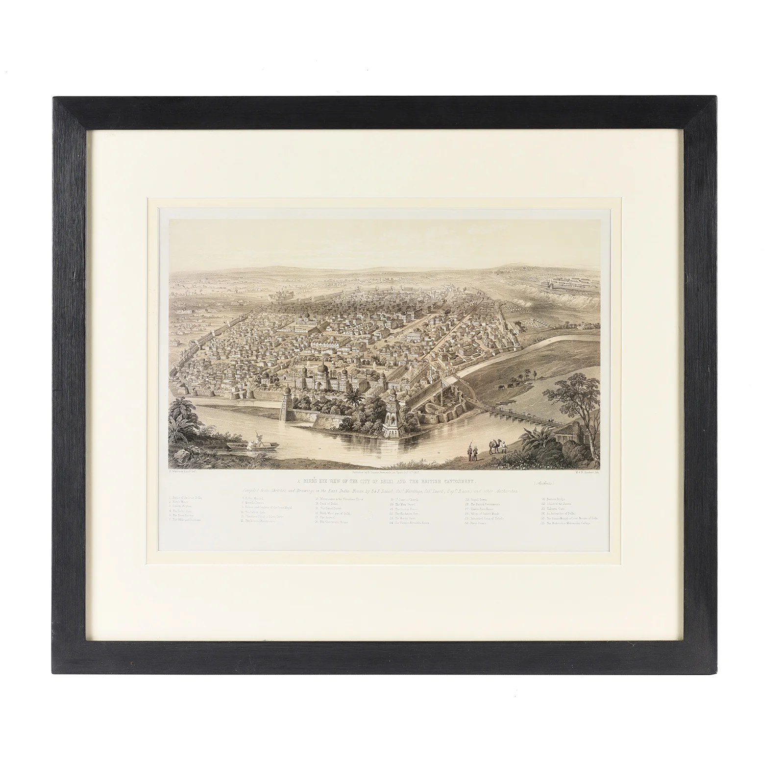 Framed Oriental Map Prints
