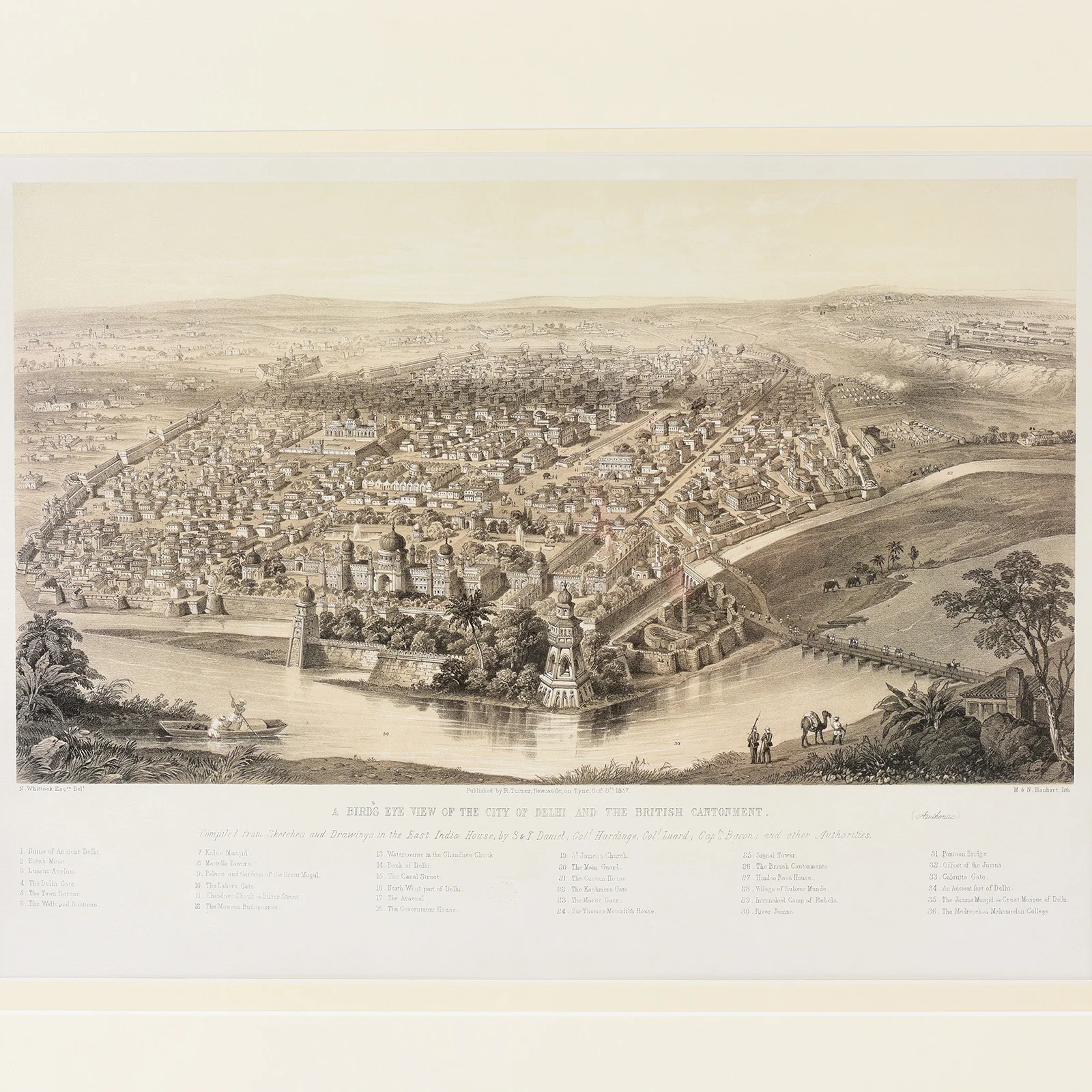 Framed Oriental Map Prints - Image 2
