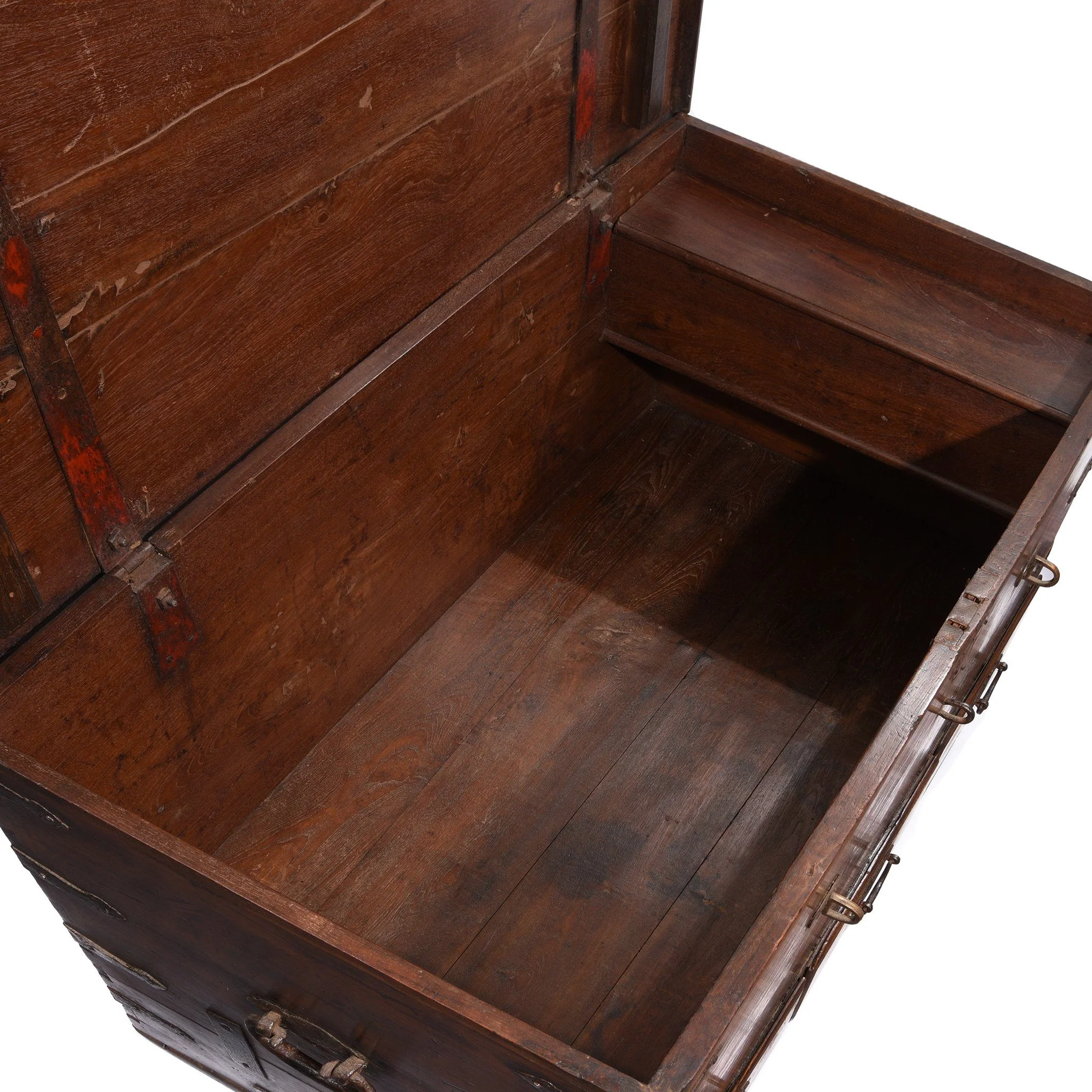 Iron Bound Teak Chest from Saurashtra - 19thC - Image 10