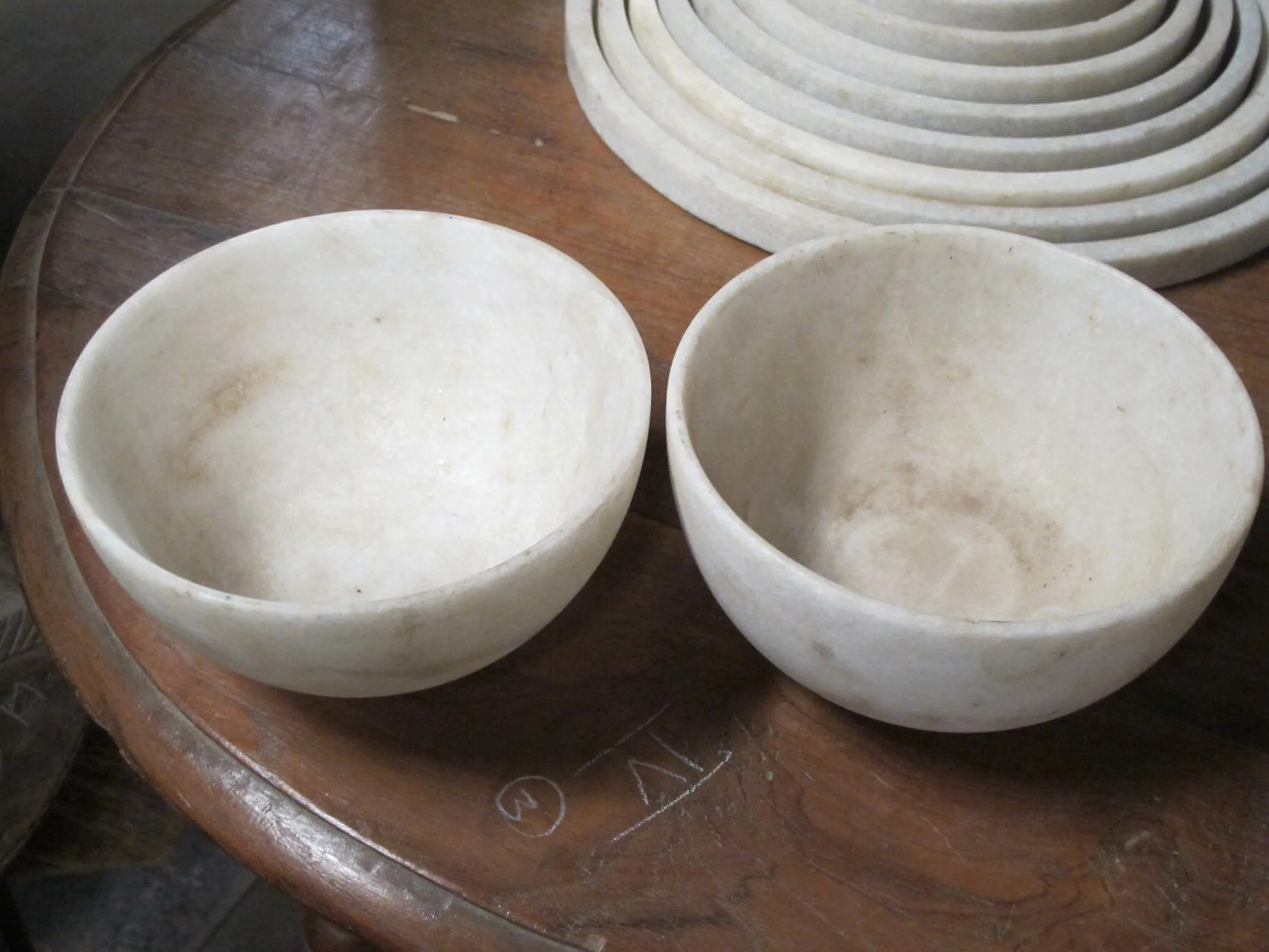 Hand Carved Marble Bowl - 15cm dia. - Image 3