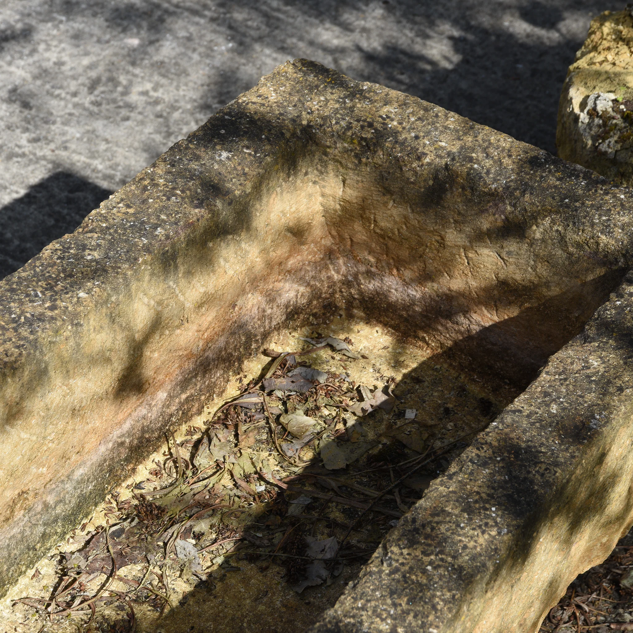 Carved Stone Water Channel - 19thC - With Feet - Image 5