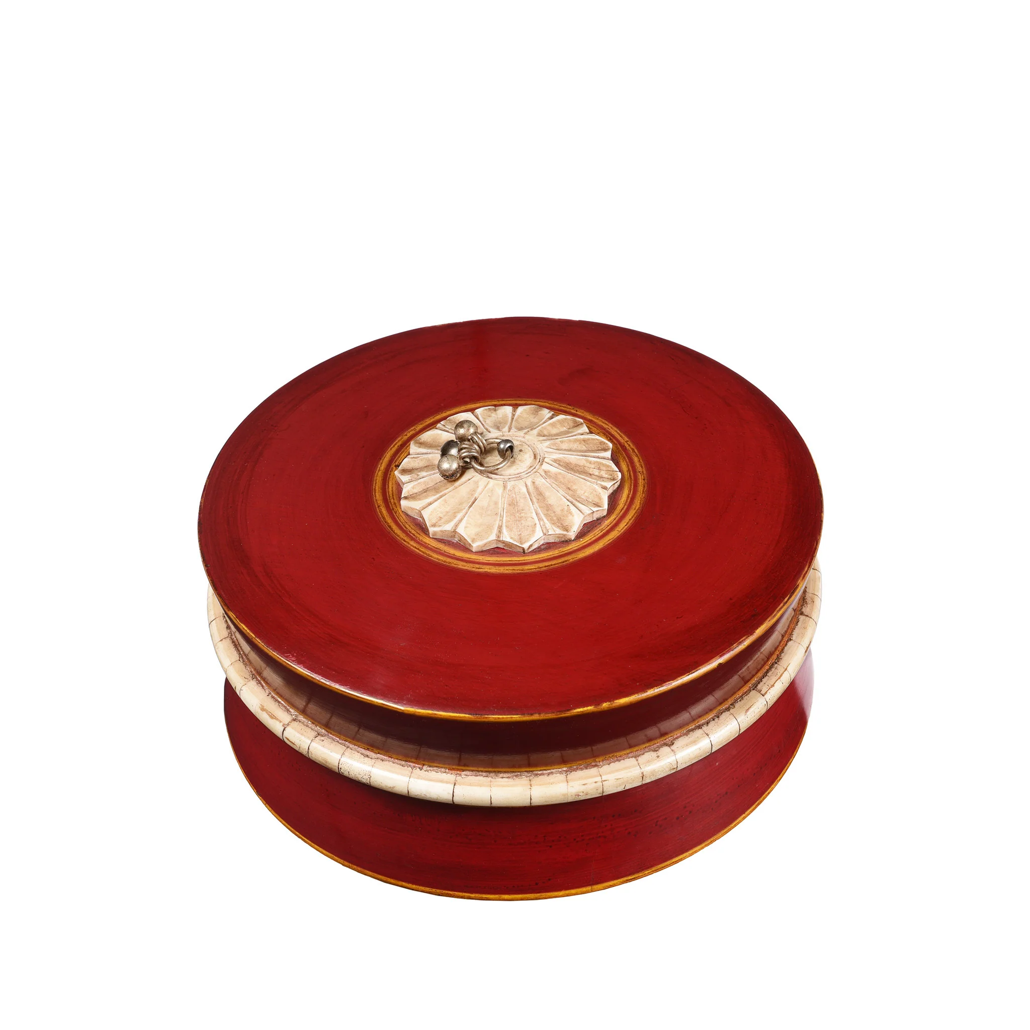 Indian Red Lacquer Box - Image 4