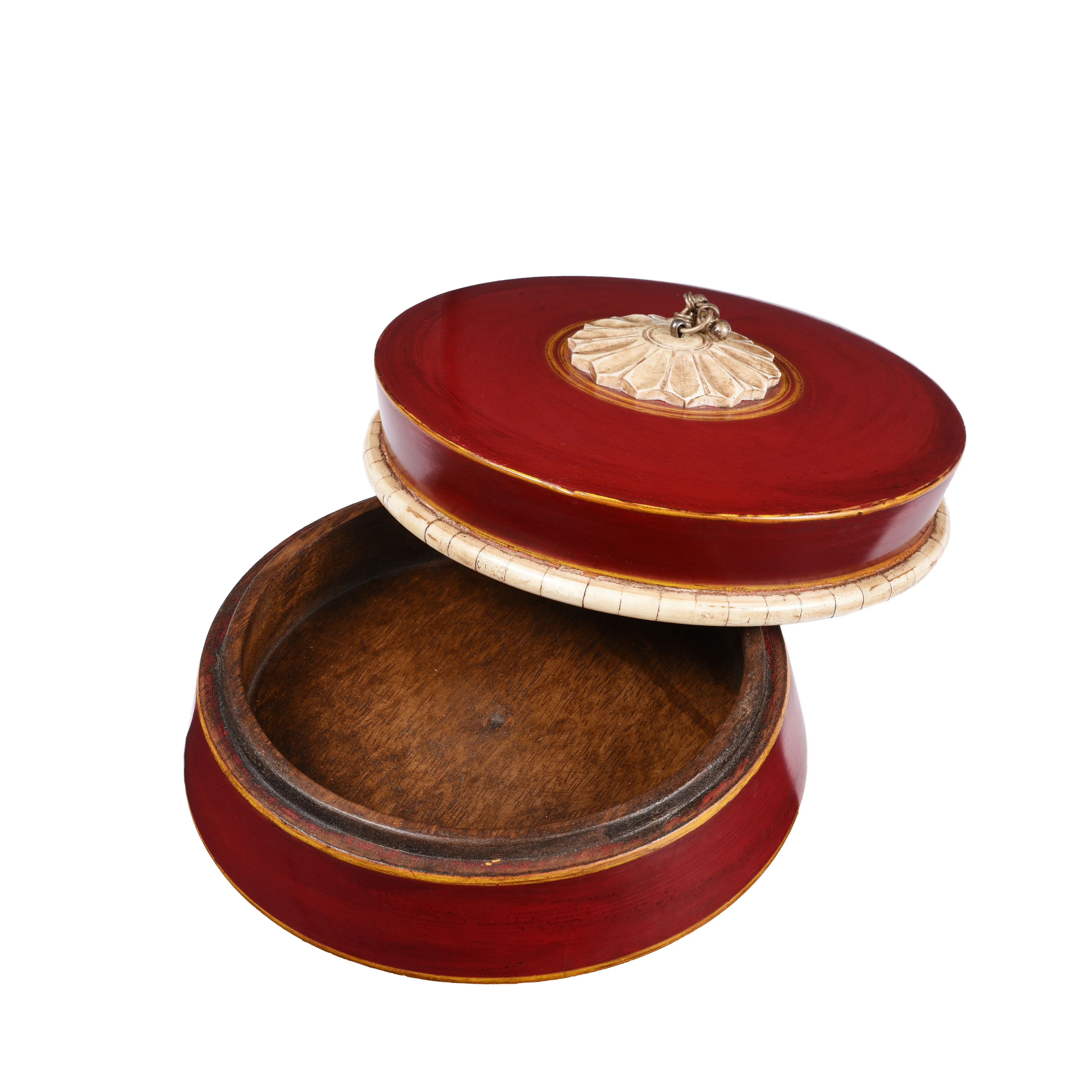 Indian Red Lacquer Box - Image 5