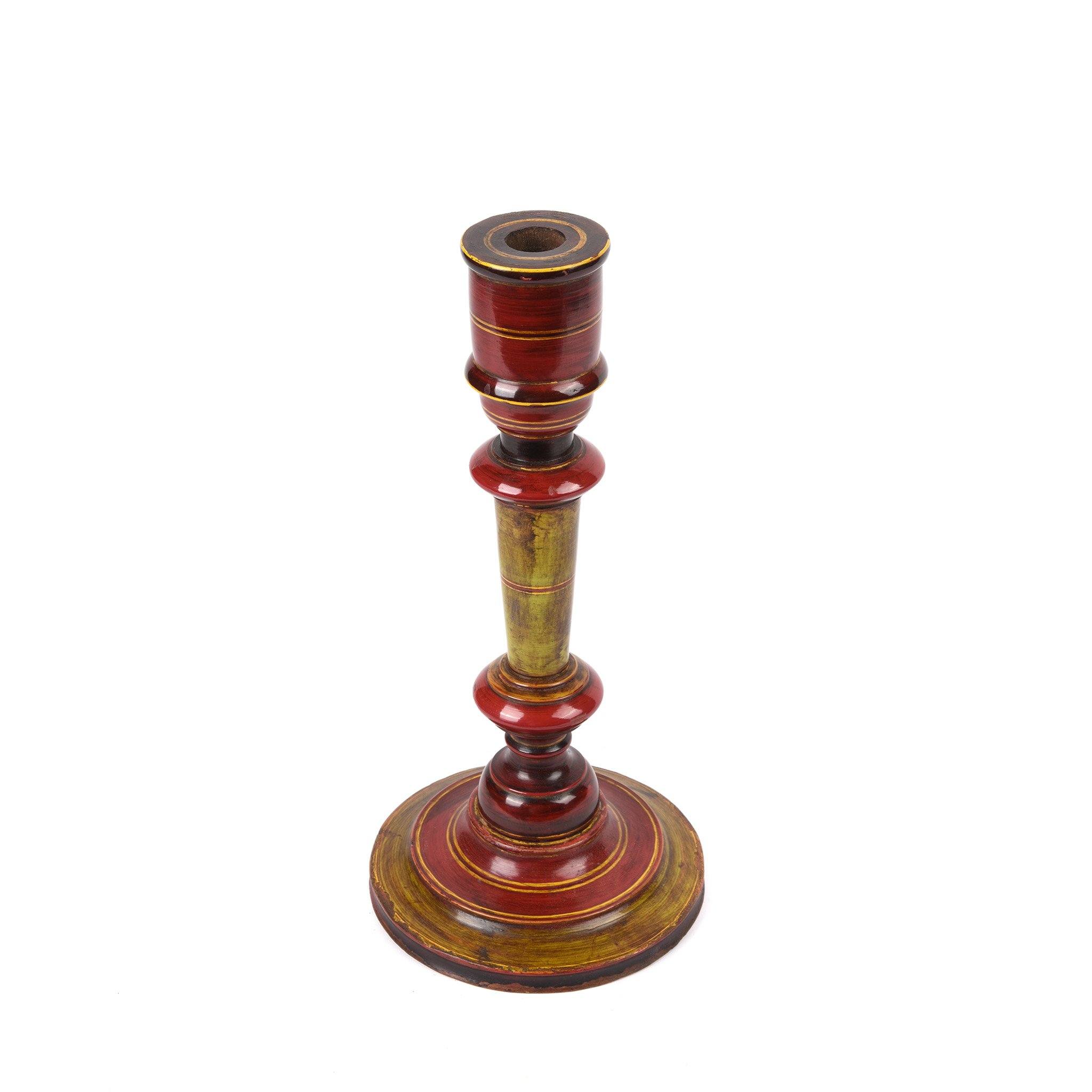 Lacquered Candle Stick From Rajasthan - Image 6