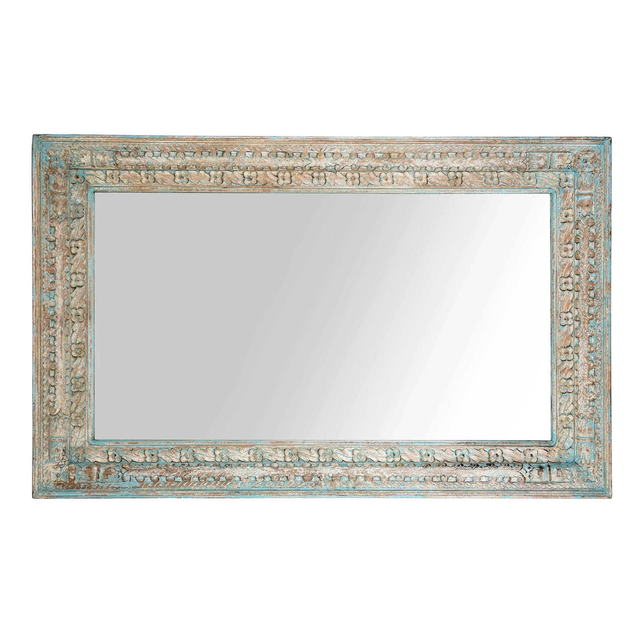 Carved Mango Wood Mirror - Image 7