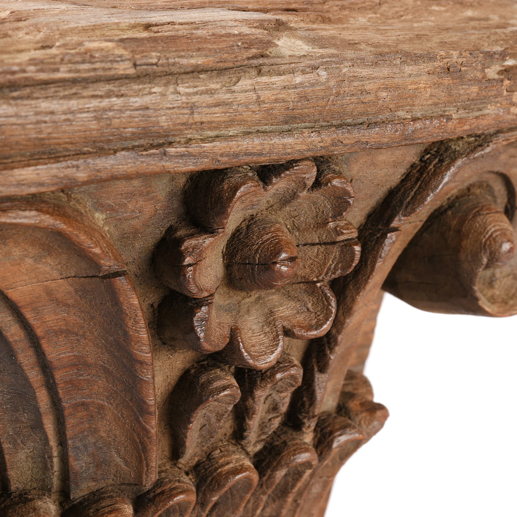 Carved Teak Capitol From Gujarat - Late 19th Century - Image 4