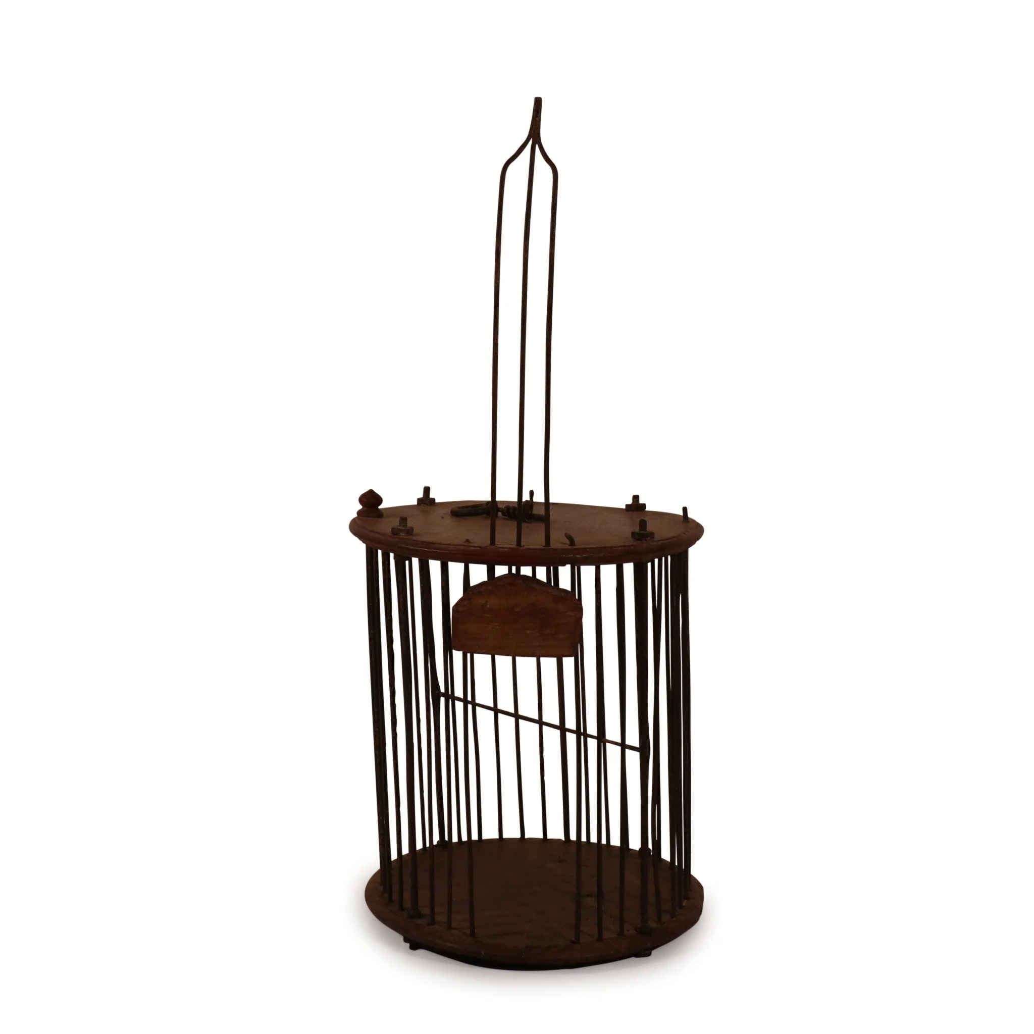 Teak & Iron Bird Cage From Gujarat - 19thC - Image 2