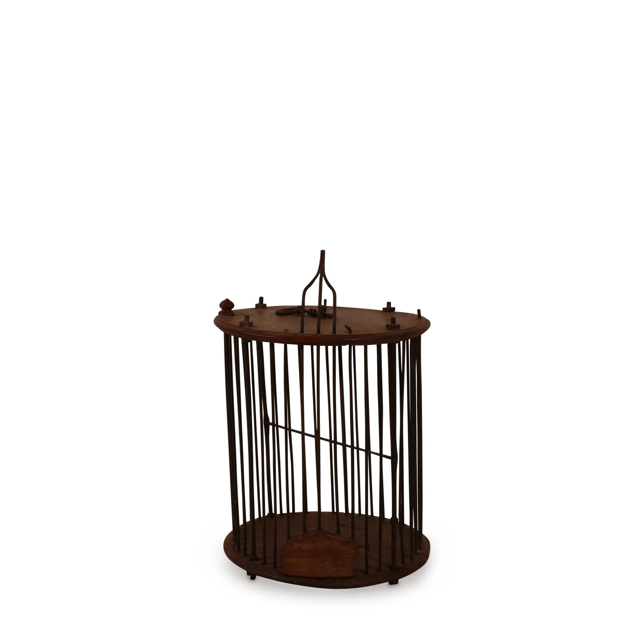 Teak & Iron Bird Cage From Gujarat - 19thC - Image 3