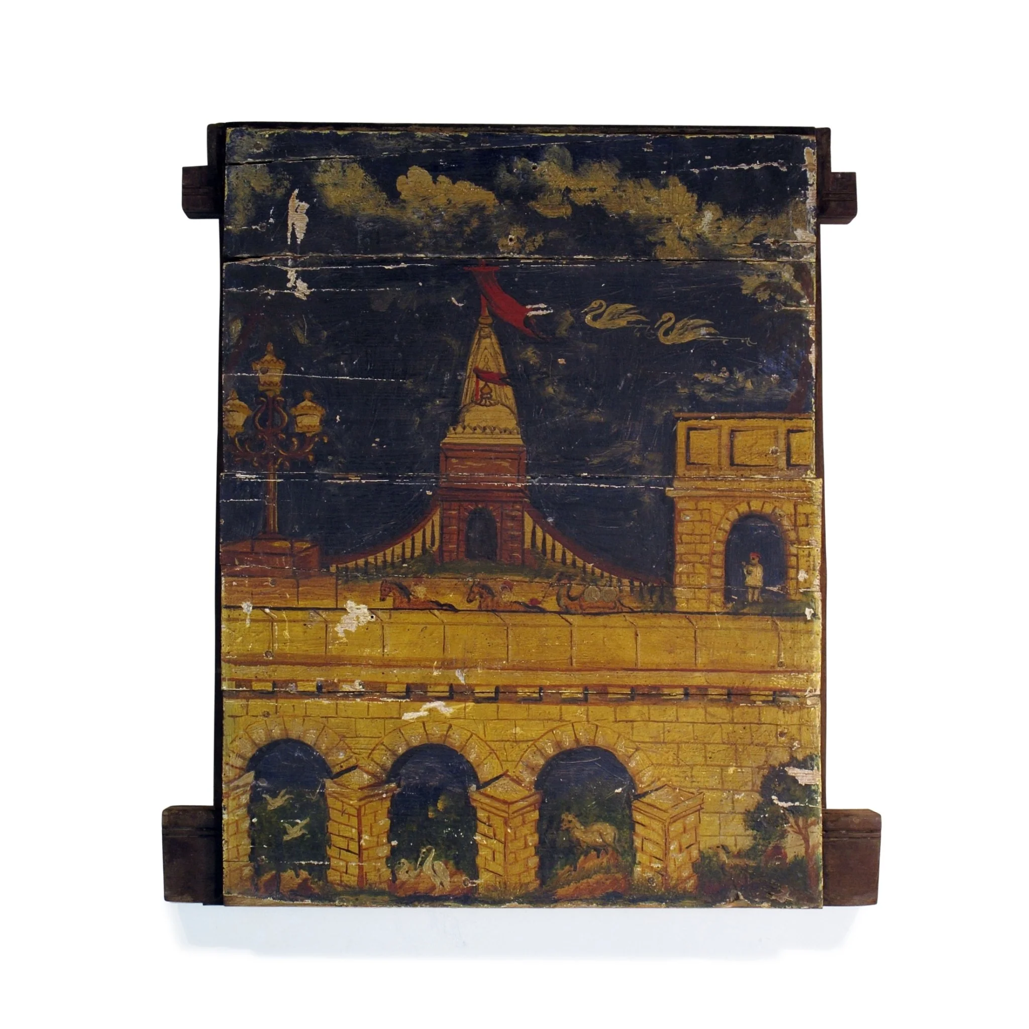 Panel With Original Painting From South India - Late 18thC