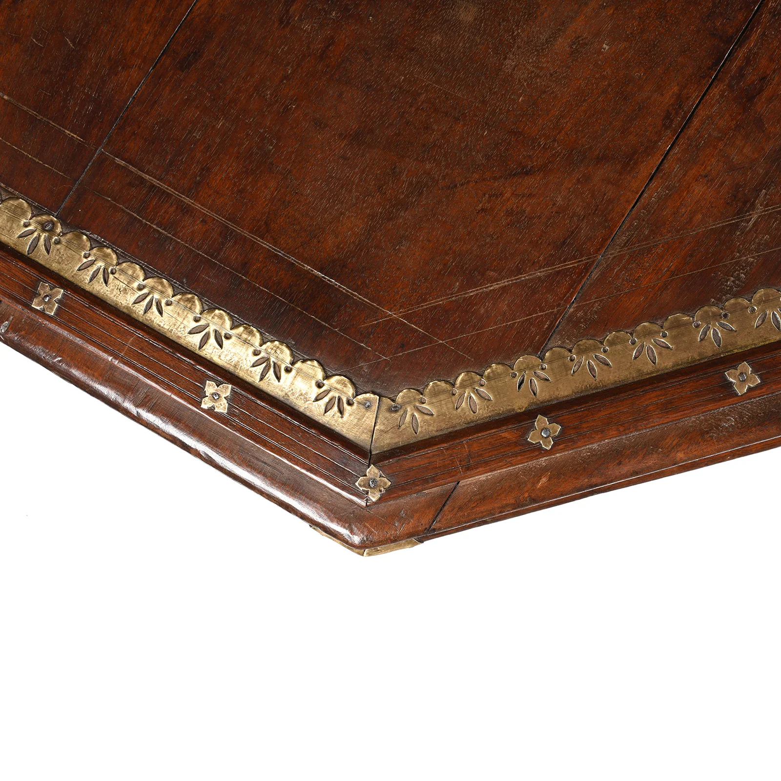 Octagonal Bajot Low Prayer Table From Rajasthan - 19thC - Image 4