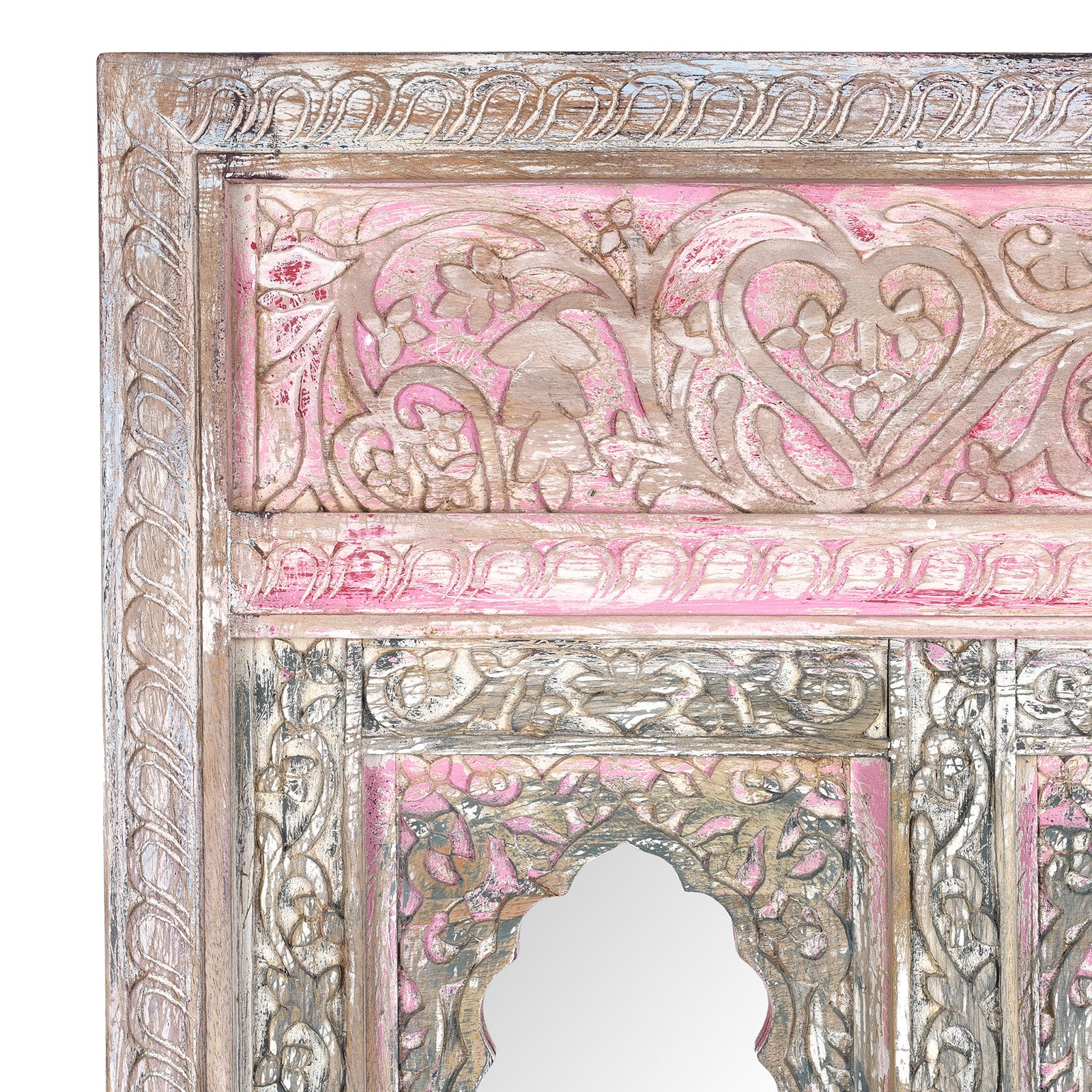 Indian Jharokha Triple Mirror - Rajasthani Style - Image 3