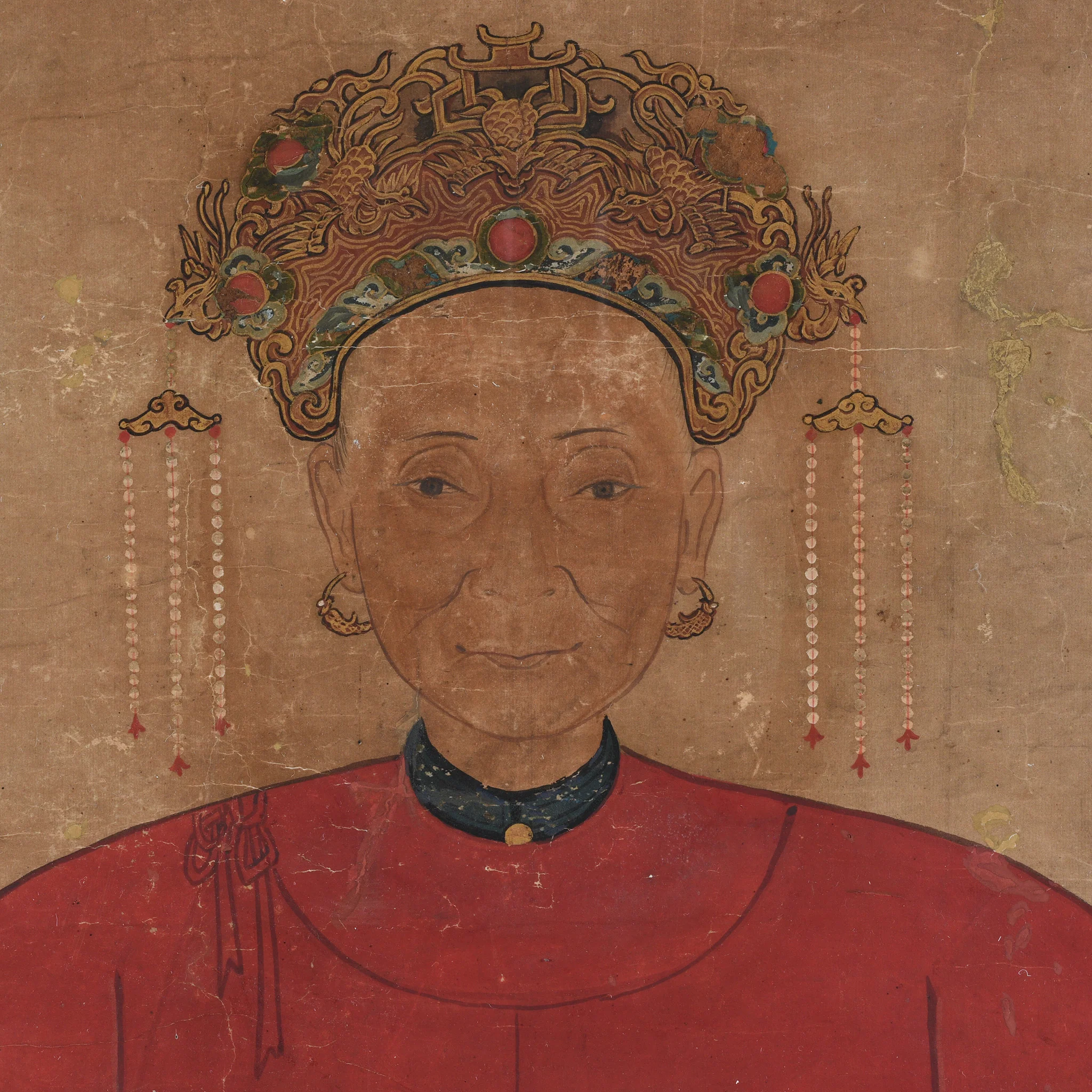 Ancestor Painting - Watercolour on Paper - 19thC - Image 2