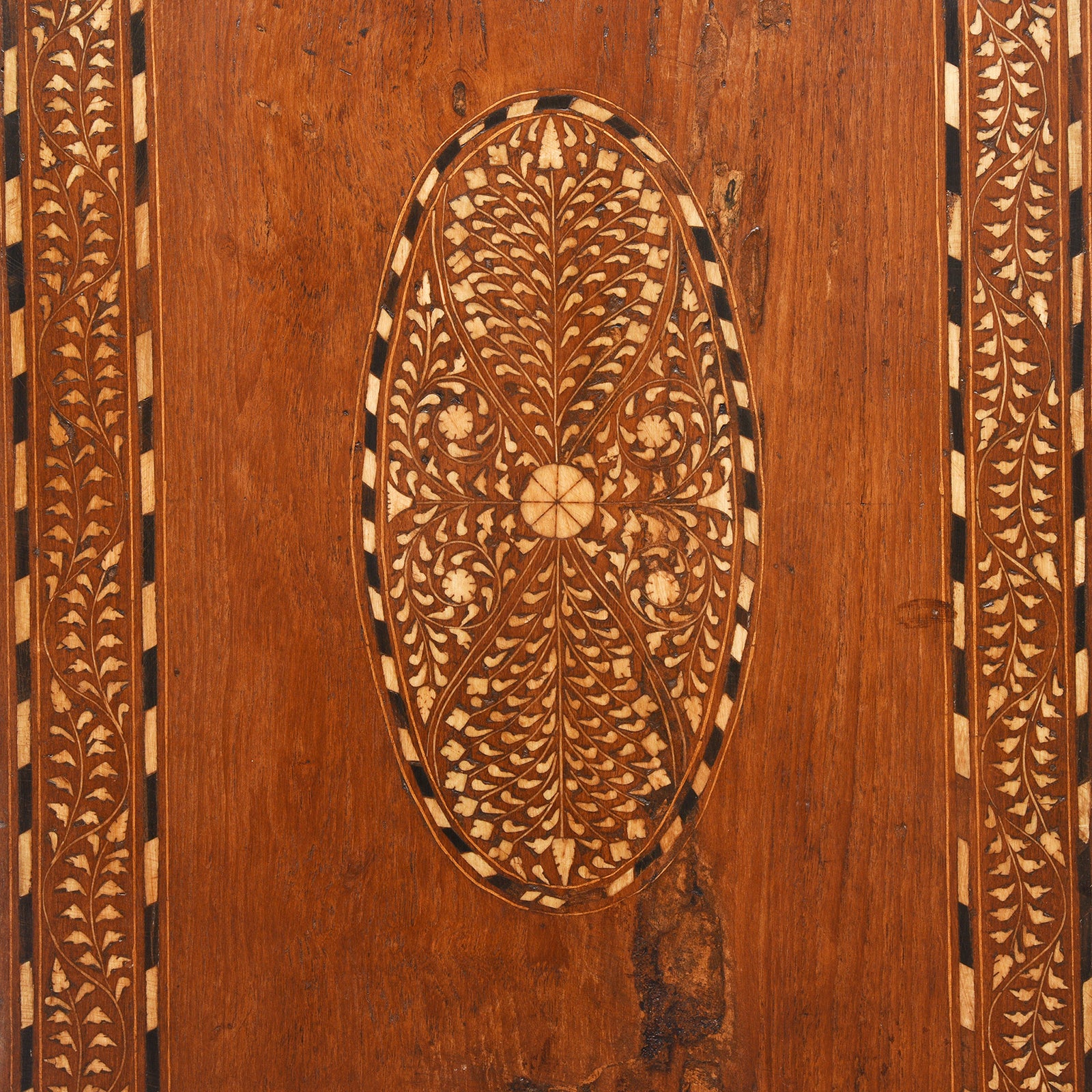 Anglo Indian Bone Inlay Glazed Cabinet - 19th Century - Image 12