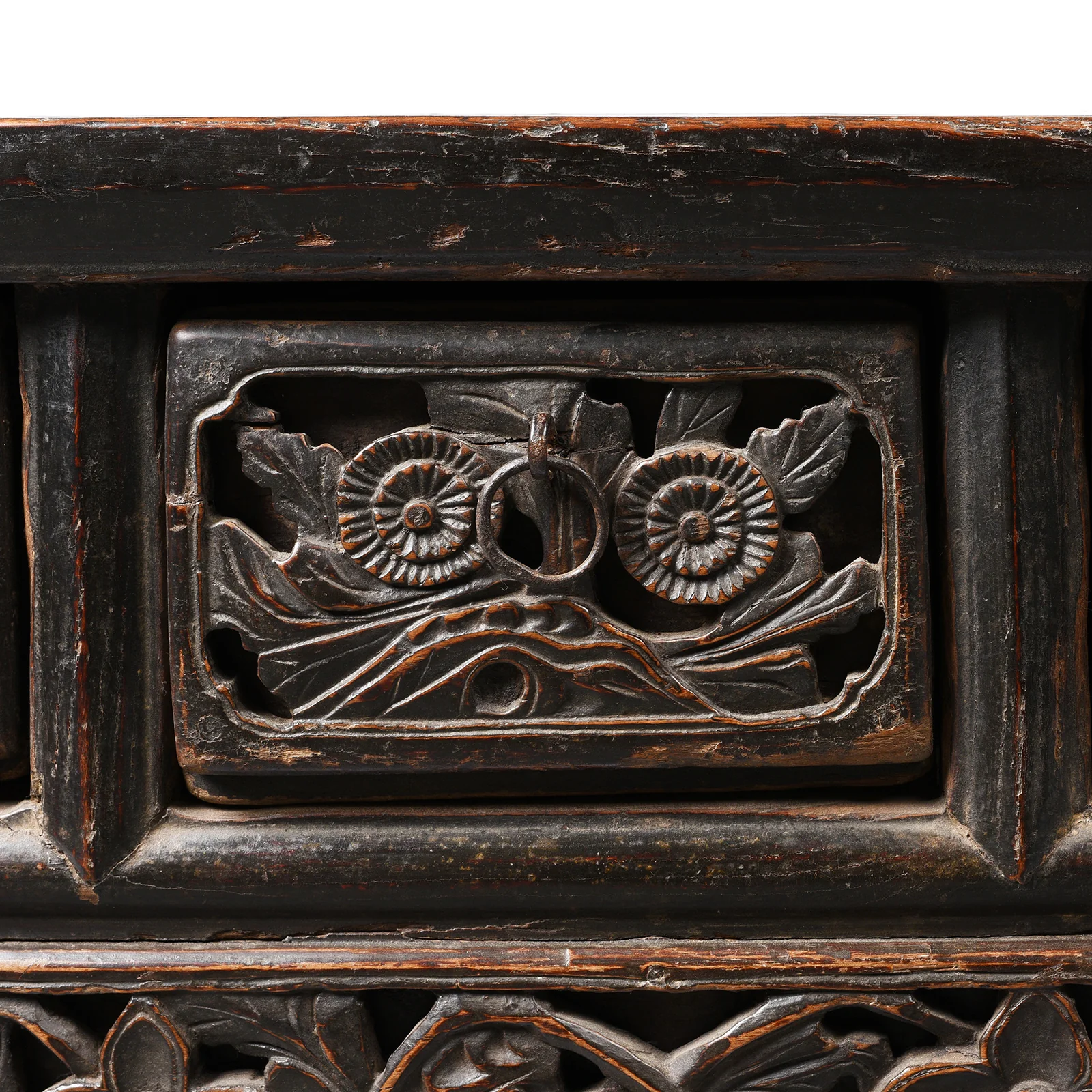 Painted Elm Kang Table From Shanxi  - Late 19th Century - Image 4