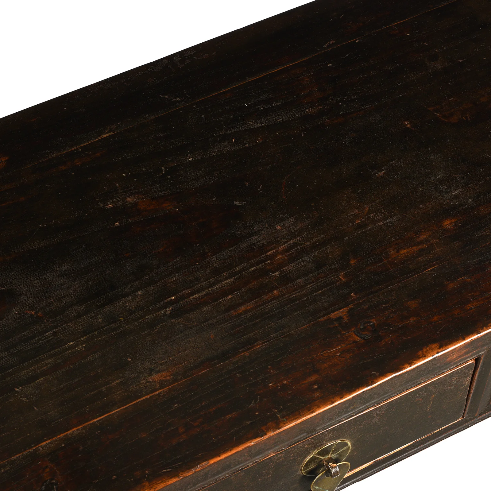 Black Lacquer Console Table, Ming Style - Late 19thC - Image 8