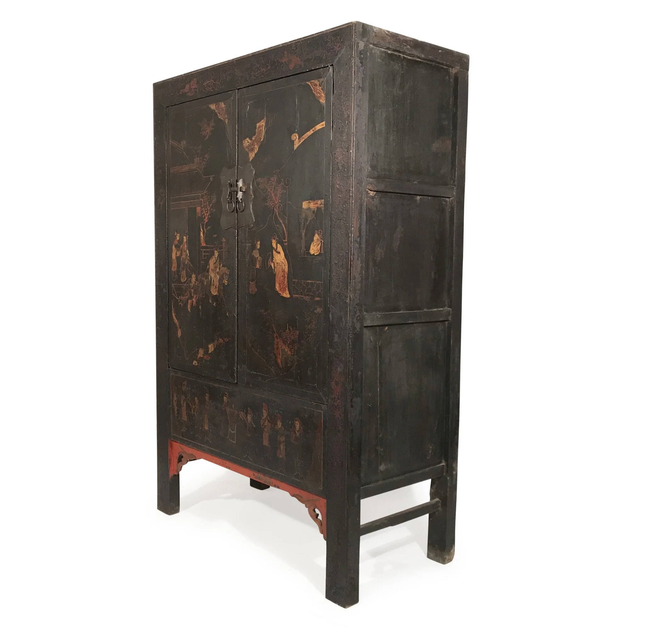 Black Lacquer Wedding Cabinet From Shanxi - Early 19thC - Image 4