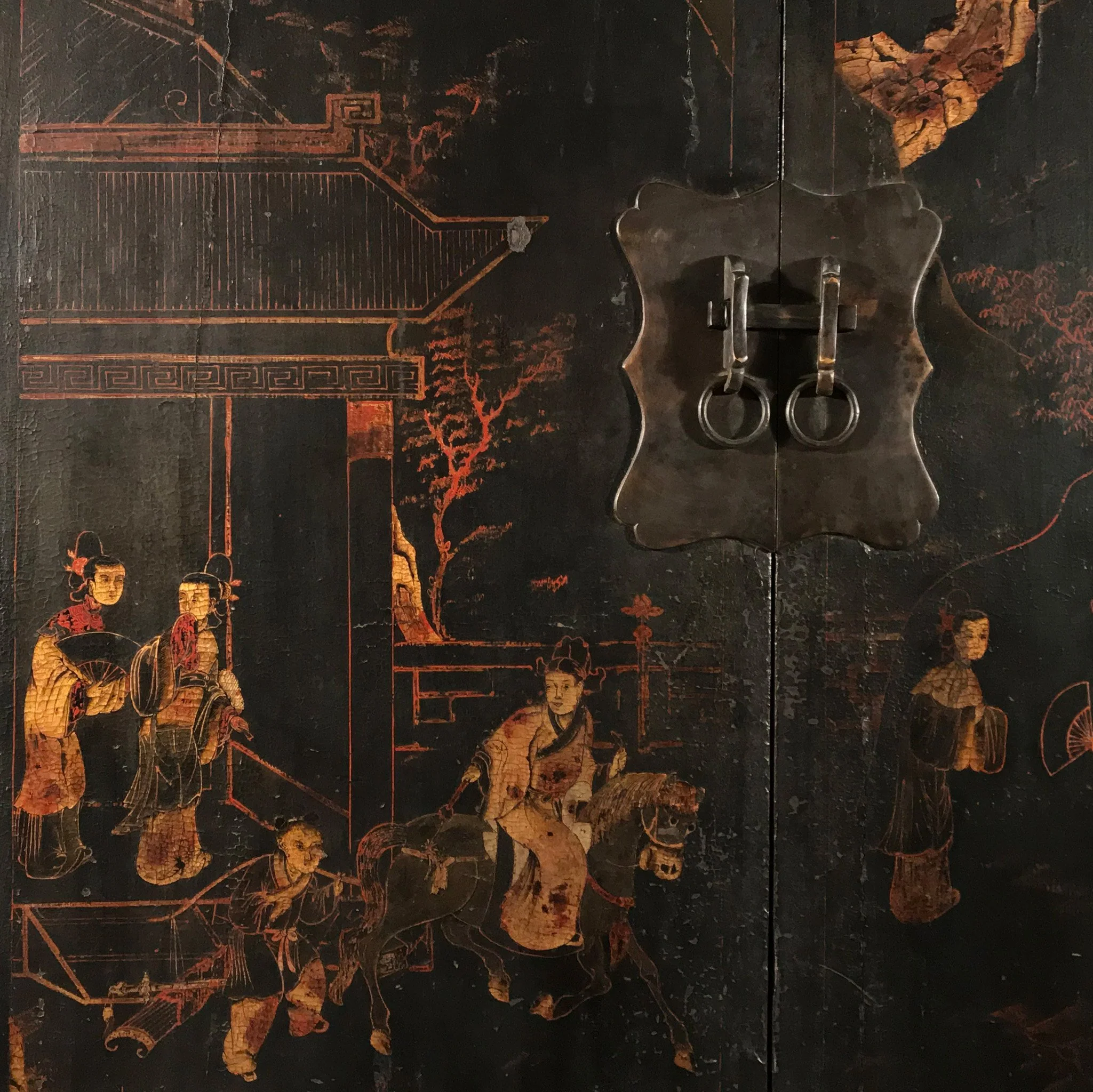 Black Lacquer Wedding Cabinet From Shanxi - Early 19thC - Image 8