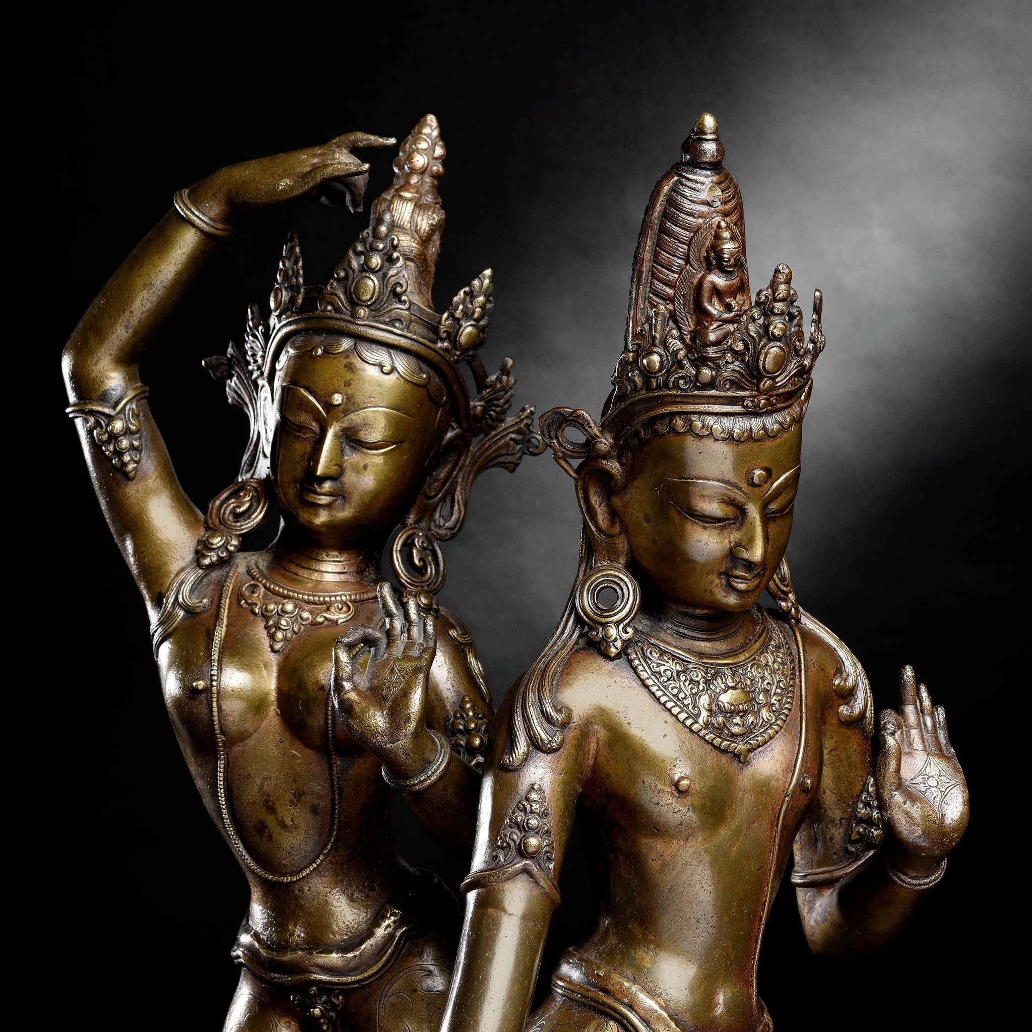 Bronze Statue of Parvati From Nepal - Early 20thC - Image 2