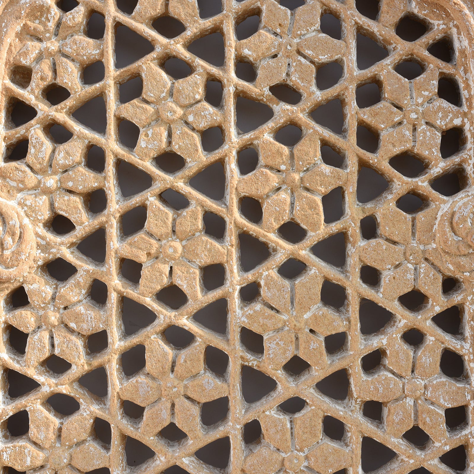Old Indian Stone Jali Work Window From Rajasthan - 18thC - Image 3