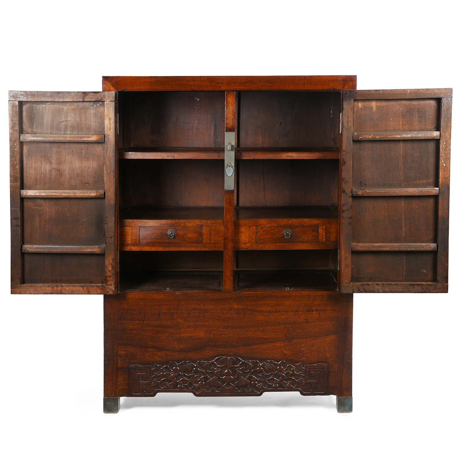 Catalpa Wood Ming Style Cabinet From Peking - 19thC - Image 4