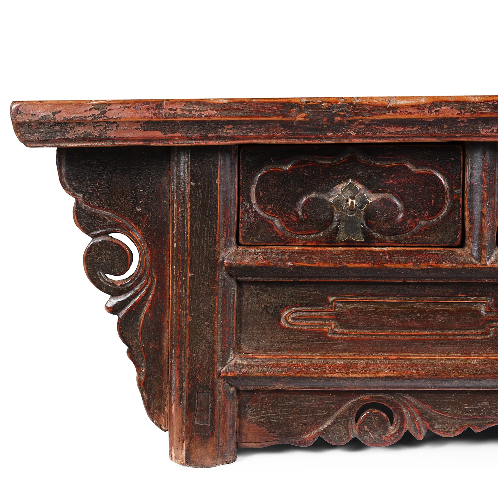 Red Lacquer Kang Table From Shanxi - Mid 19thC - Image 2