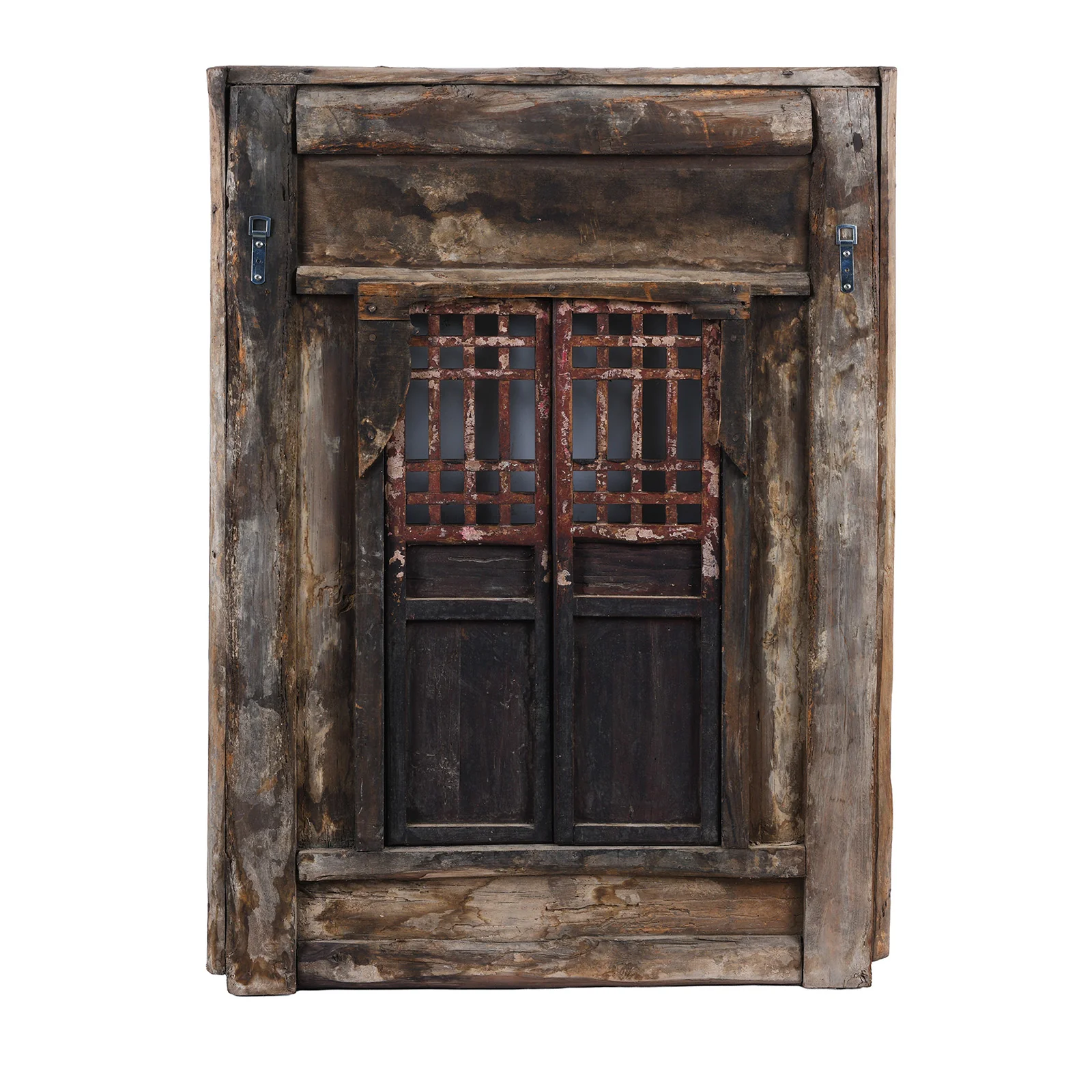 Chinese Painted lattice Window From Shanxi - 19th Century - Image 10