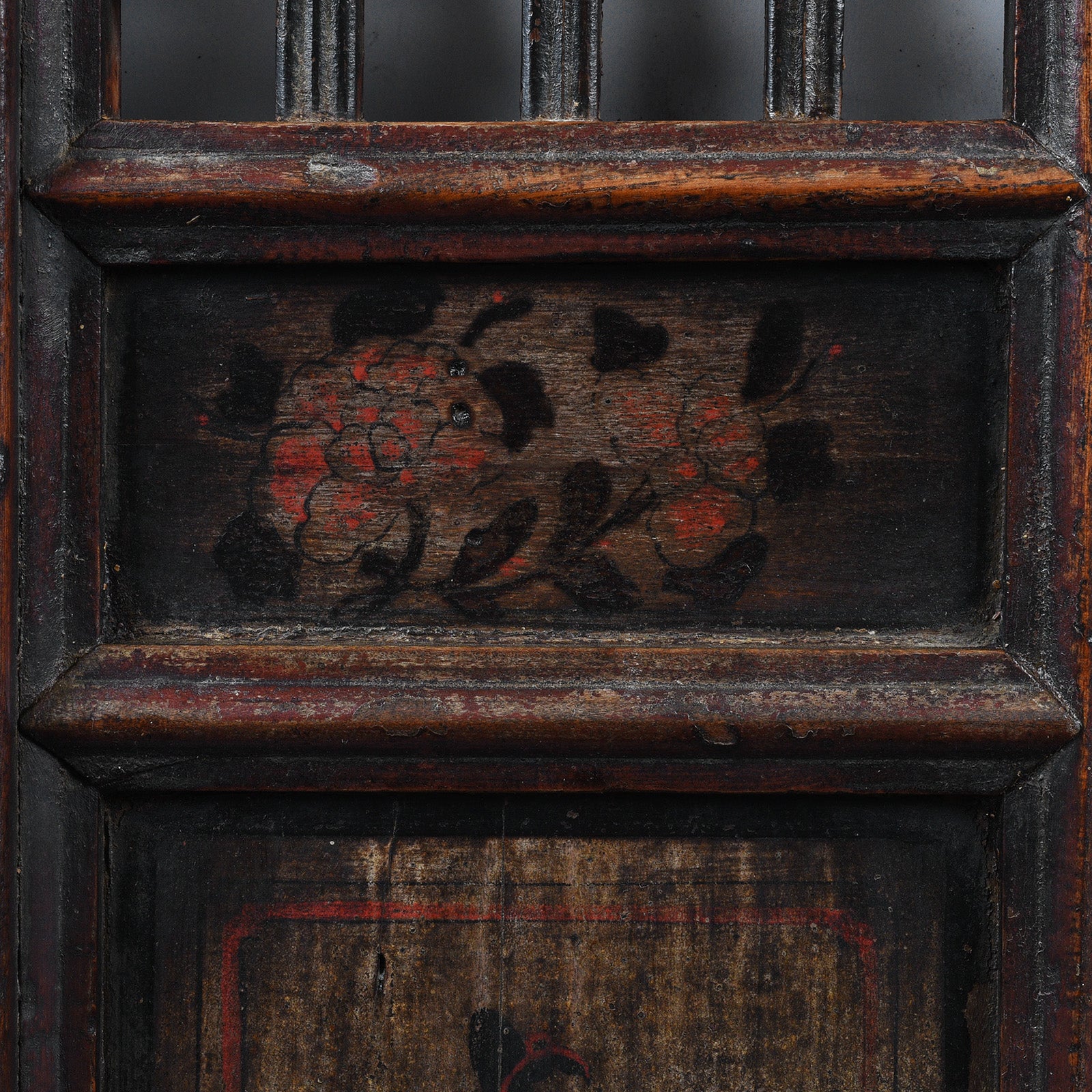Chinese Painted lattice Window From Shanxi - 19th Century - Image 5