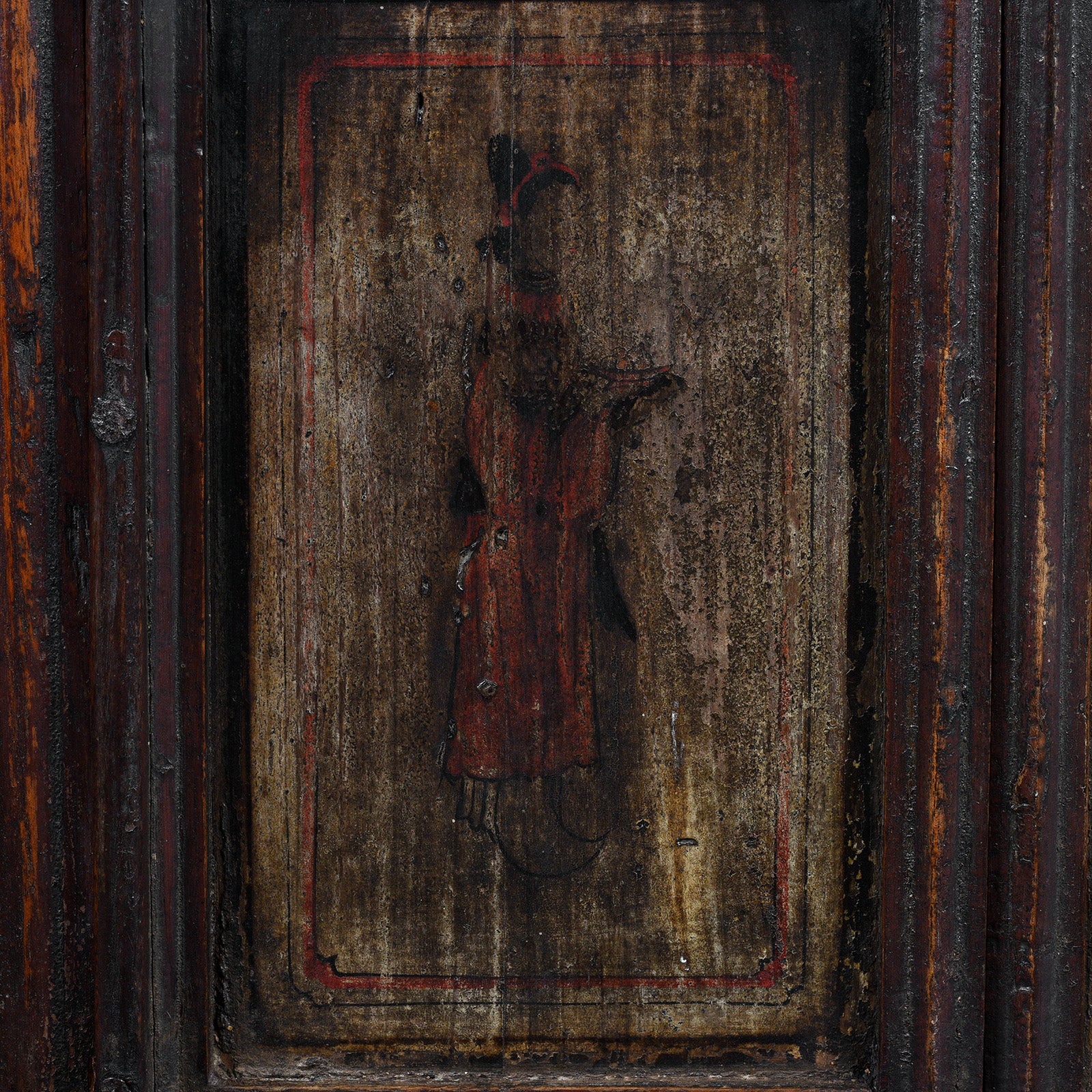 Chinese Painted lattice Window From Shanxi - 19th Century - Image 6