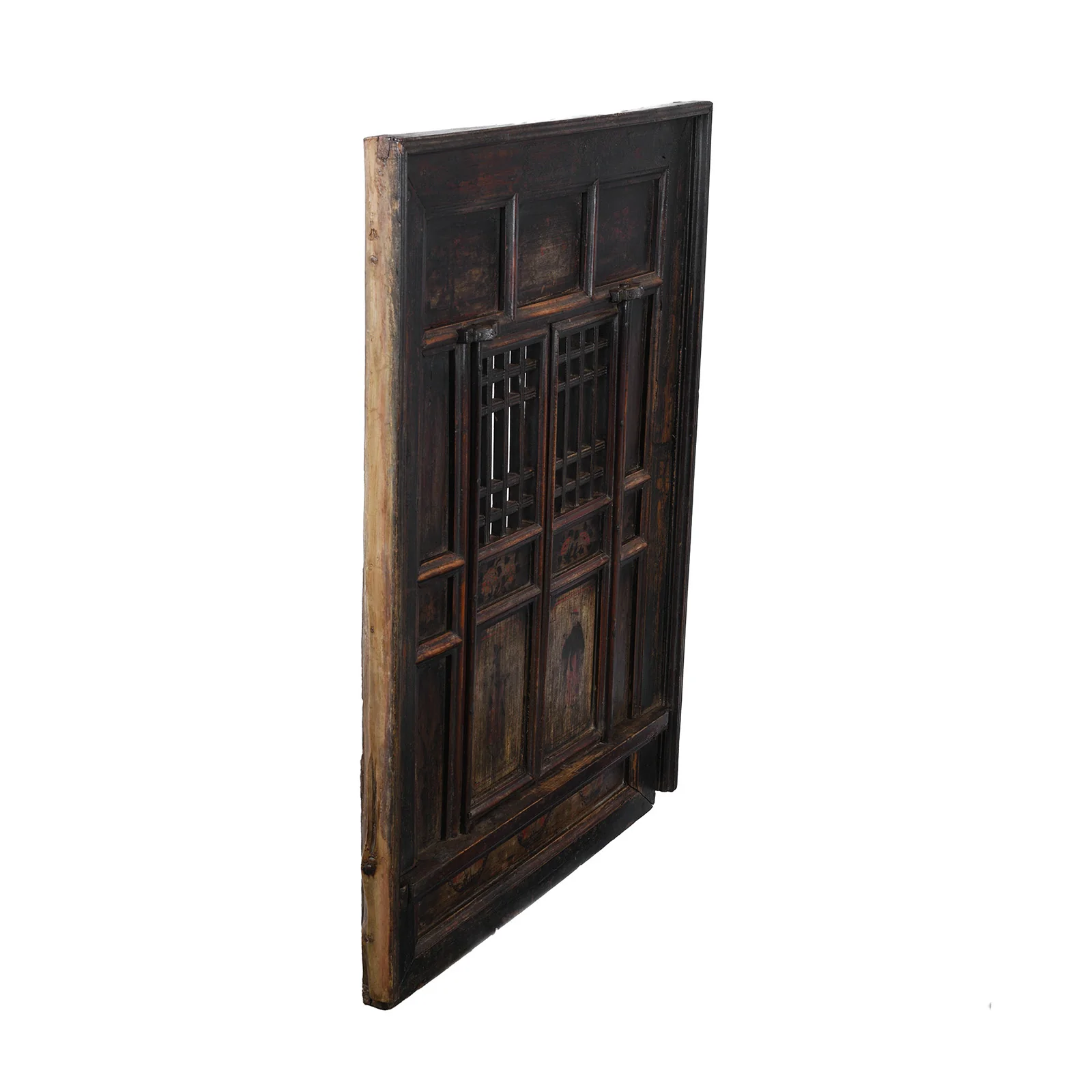 Chinese Painted lattice Window From Shanxi - 19th Century - Image 9