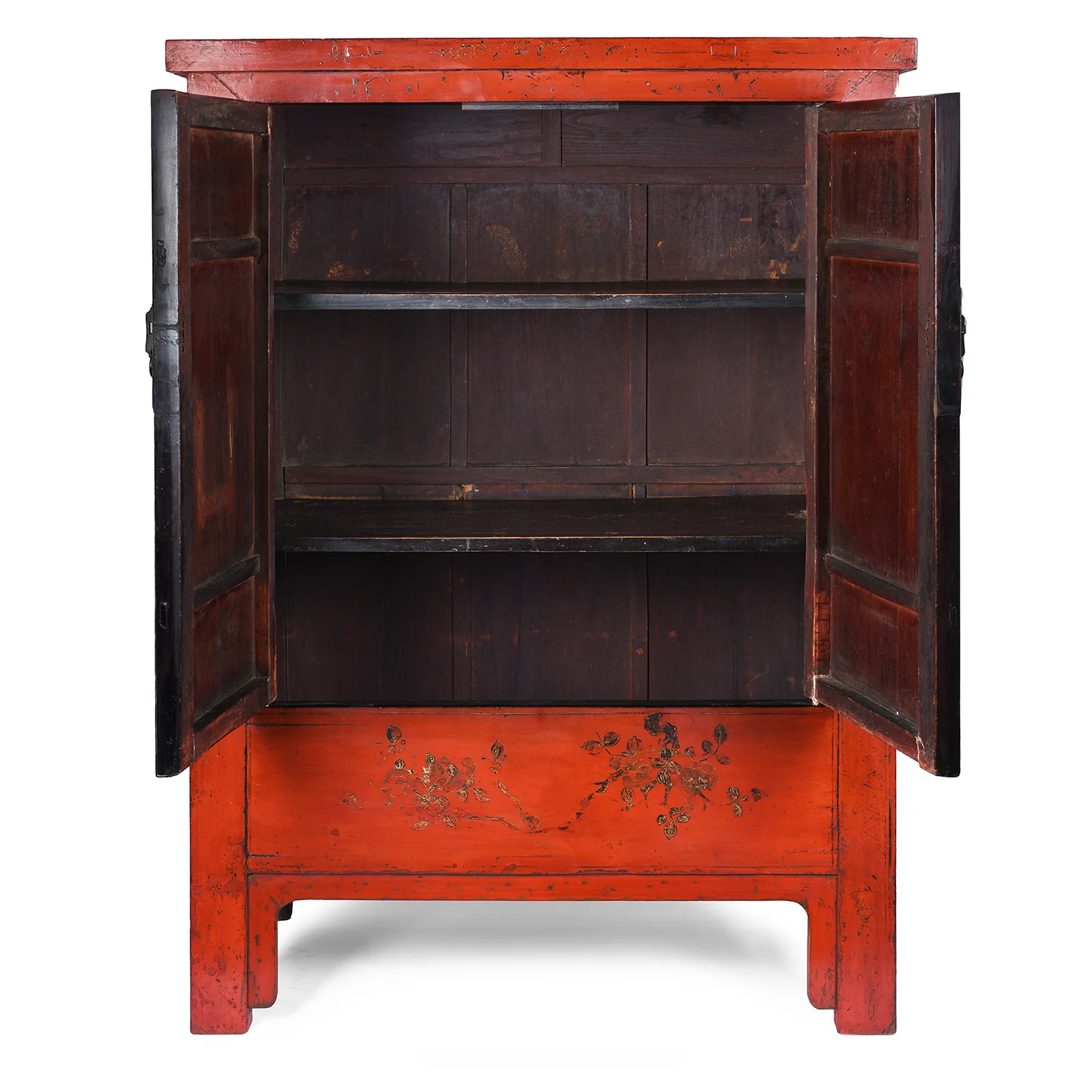 Red Lacquer Wedding Cabinet From Shanxi -19thC - Image 6