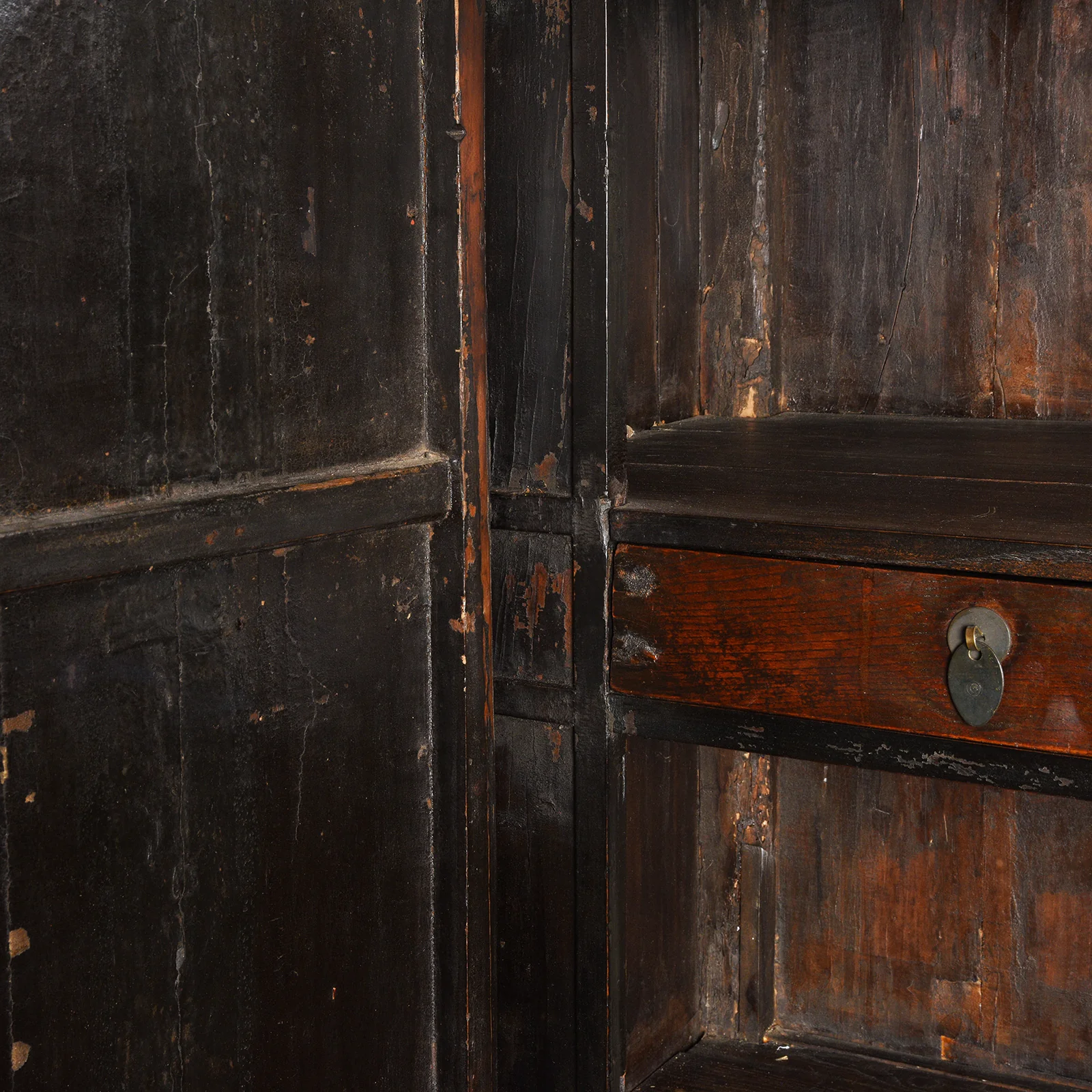 Red Lacquer Wedding Cabinet From Shanxi - Early 19thC - Image 10