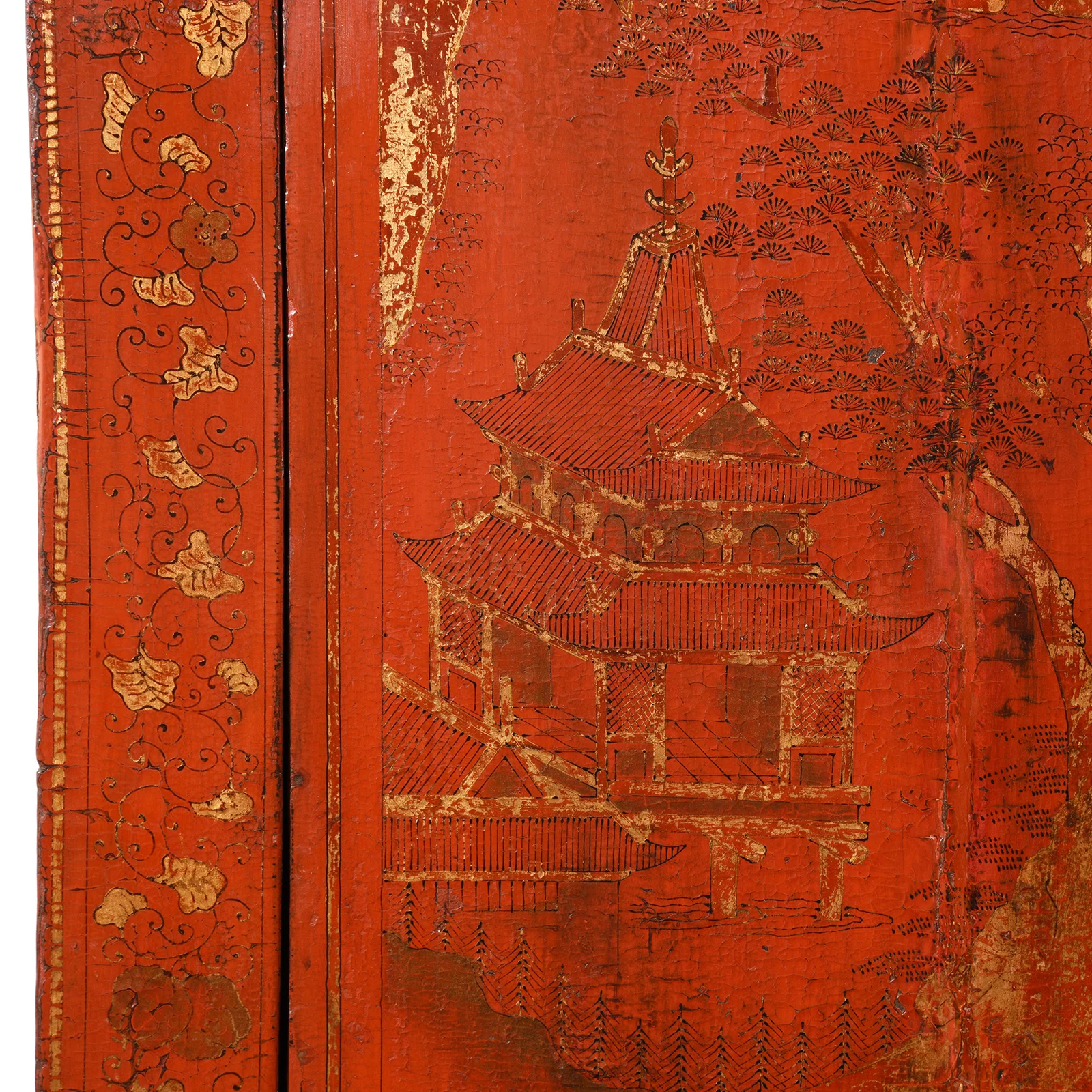 Red Lacquer Wedding Cabinet From Shanxi - Early 19thC - Image 8