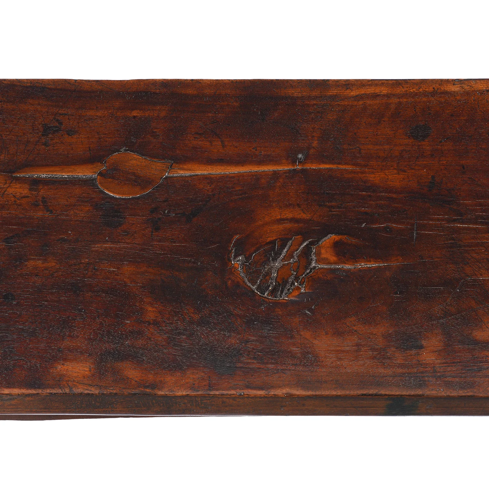 Chinese Walnut Bench From Shanxi - 19th Century - Image 3