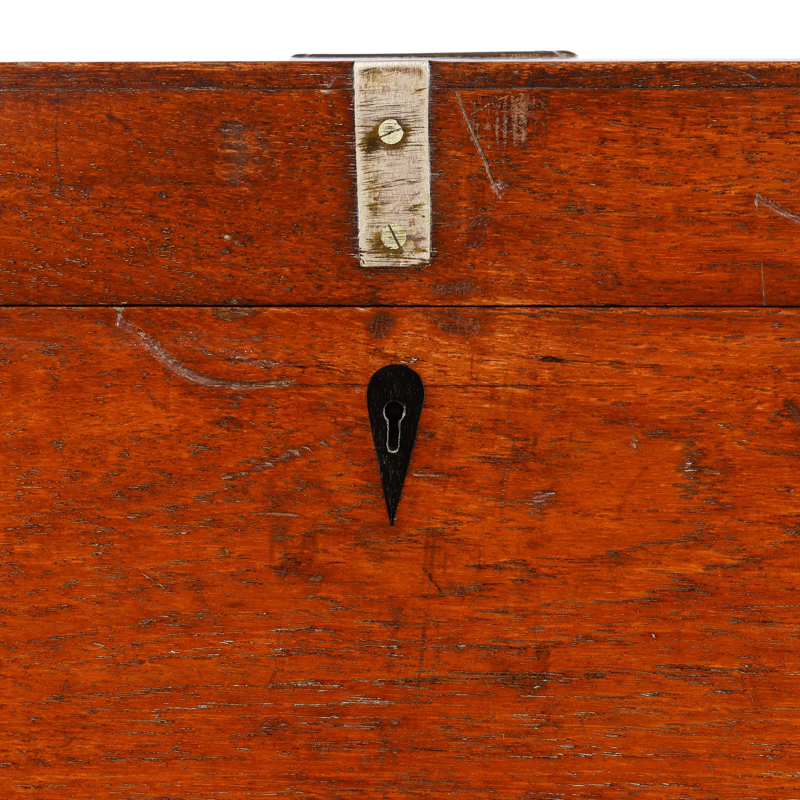 Brass Bound Teak Military Chest (Etched MacDonald) - 19th Century - Image 2