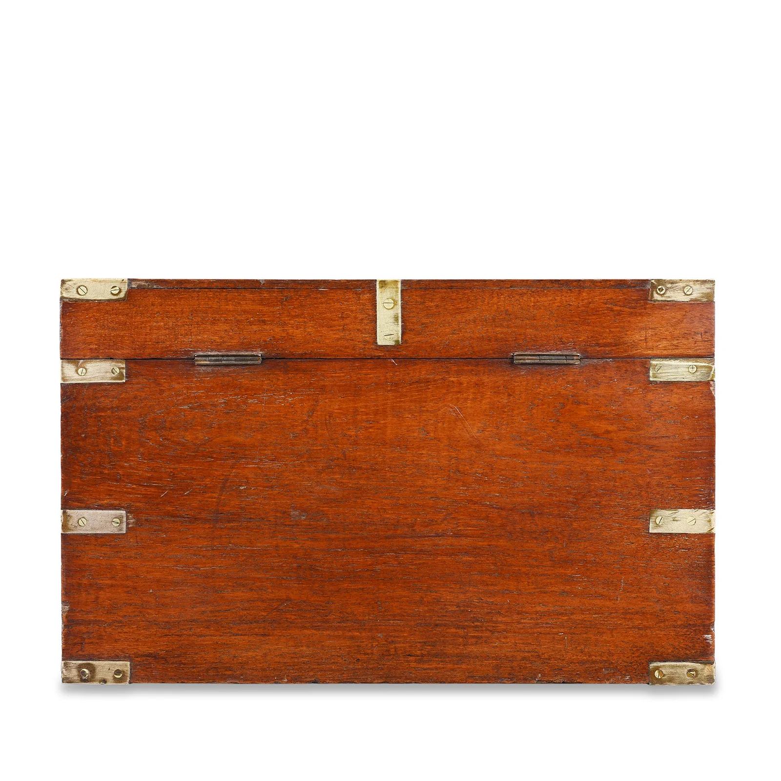 Brass Bound Teak Military Chest (Etched MacDonald) - 19th Century - Image 9